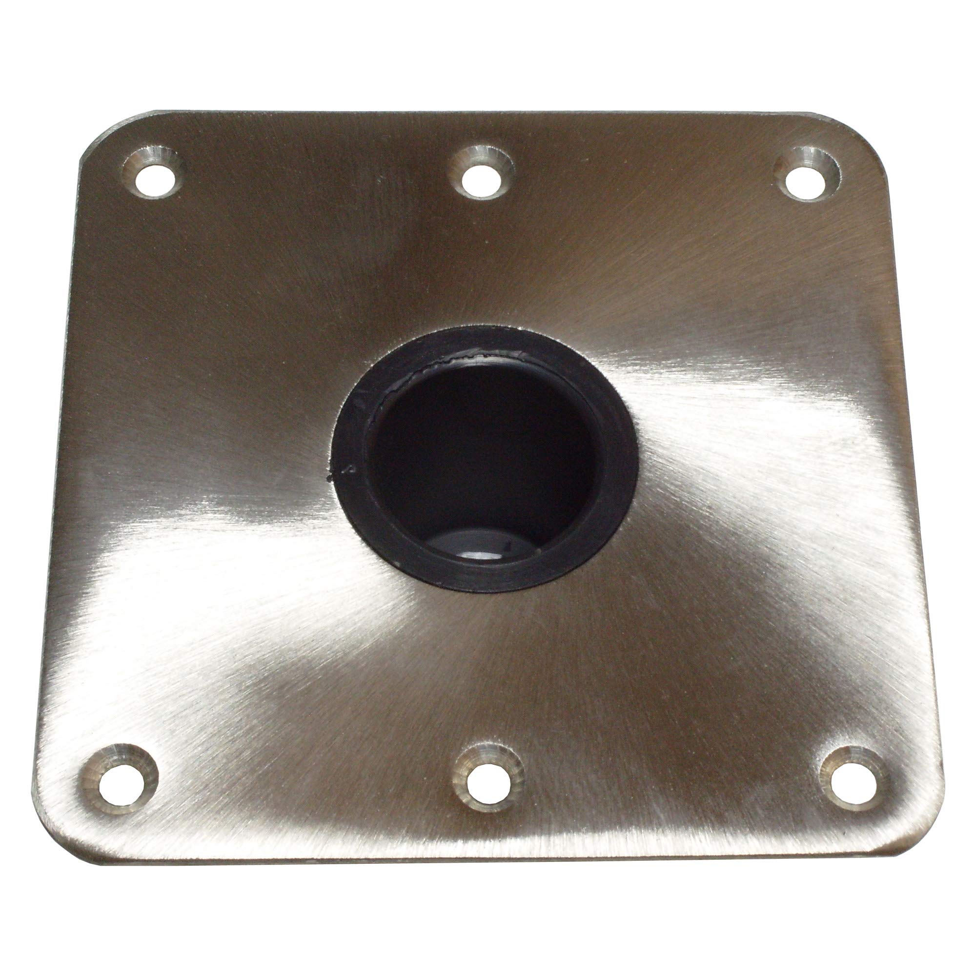 Springfield Spring-Lock Base Square Stainless Steel Satin Finish - Secure Mounting Solution for Marine, RV & Industrial Equipment