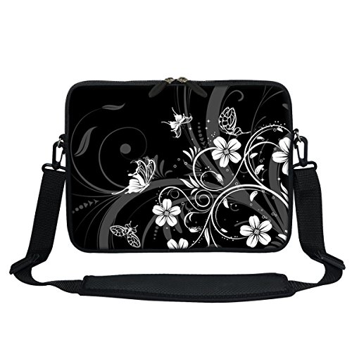 Black White Flower Butterfly