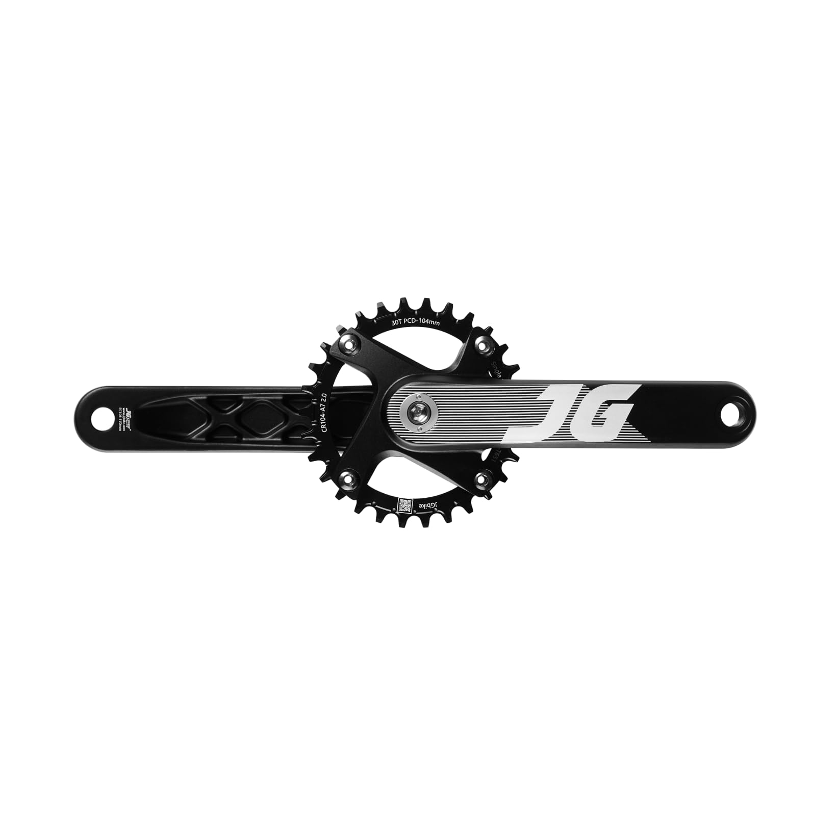 JGbike MTB Crankset 170mm 104BCD - Shimano/SRAM/FSA Compatible for Mountain & Road Biking