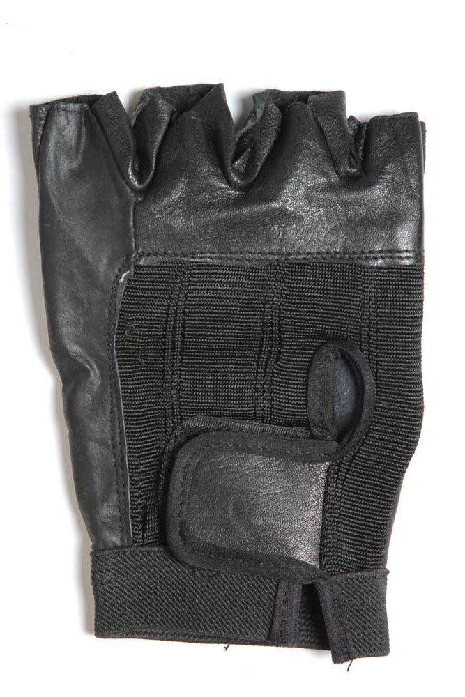 Breathable Leather & Spandex Fingerless Biking Gloves with Padded Palms - Weightlifting, Cycling & Gym Training Gloves (Black, 2X) - Perfect for Mountain Biking, CrossFit & Workout Sessions