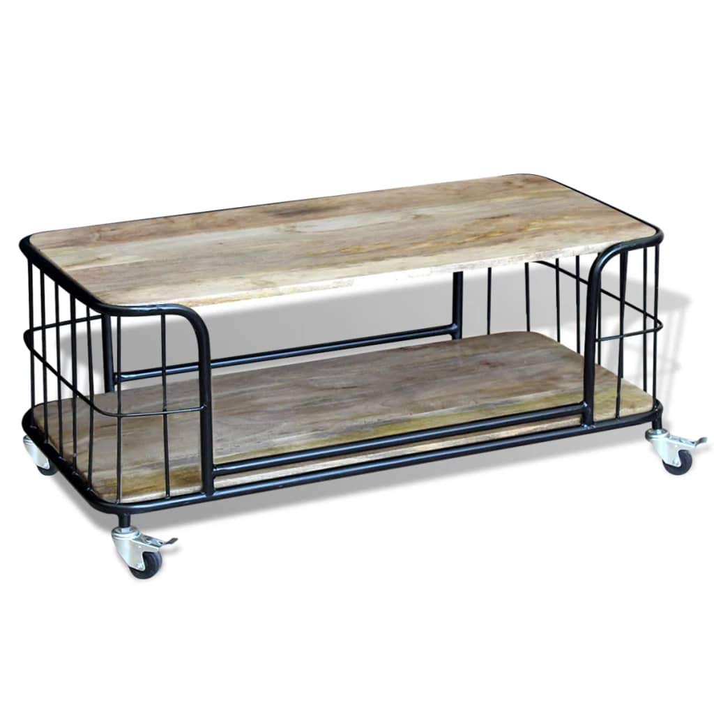 Solid Mango Wood Coffee Table 39.4