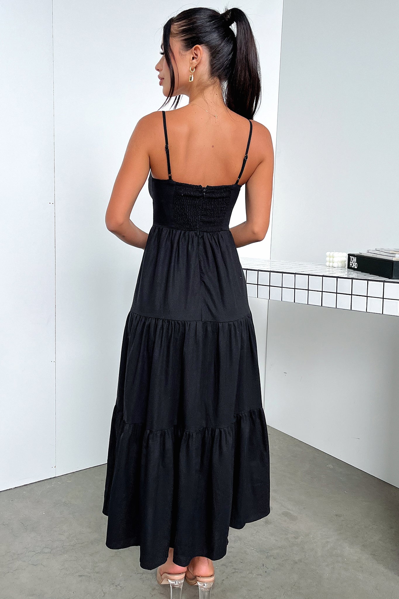 Mirana Black Dress for Women - Elegant & Comfortable Formal Wear for Parties, Weddings & Office Events