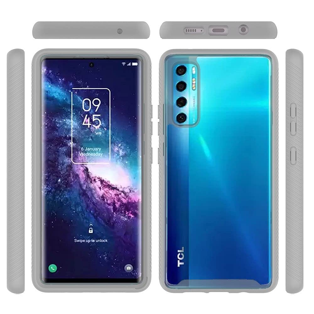 TCL 20 Pro 5G Shockproof Clear Bumper Case - Durable Transparent Protective Cover for TCL 20 Pro 5G Smartphone | Perfect for Outdoor Activities, Work & Everyday Use