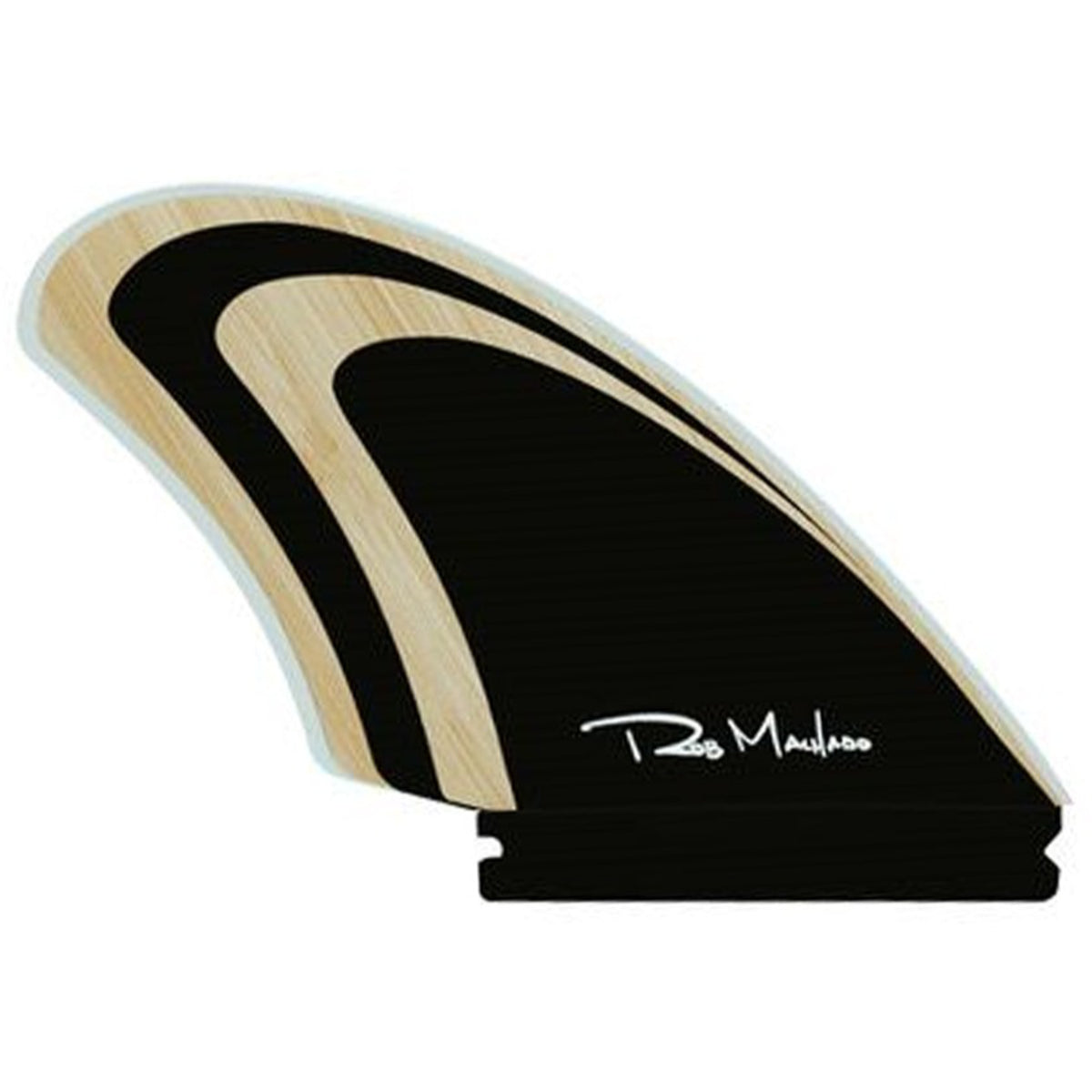 **ENDORFINS QUAD Machado Seaside Quad Fin - Single Tab Bamboo/Black - Compatible with FUTURES Fin Box - Perfect for Surfing, Shortboards, and Performance Waves**