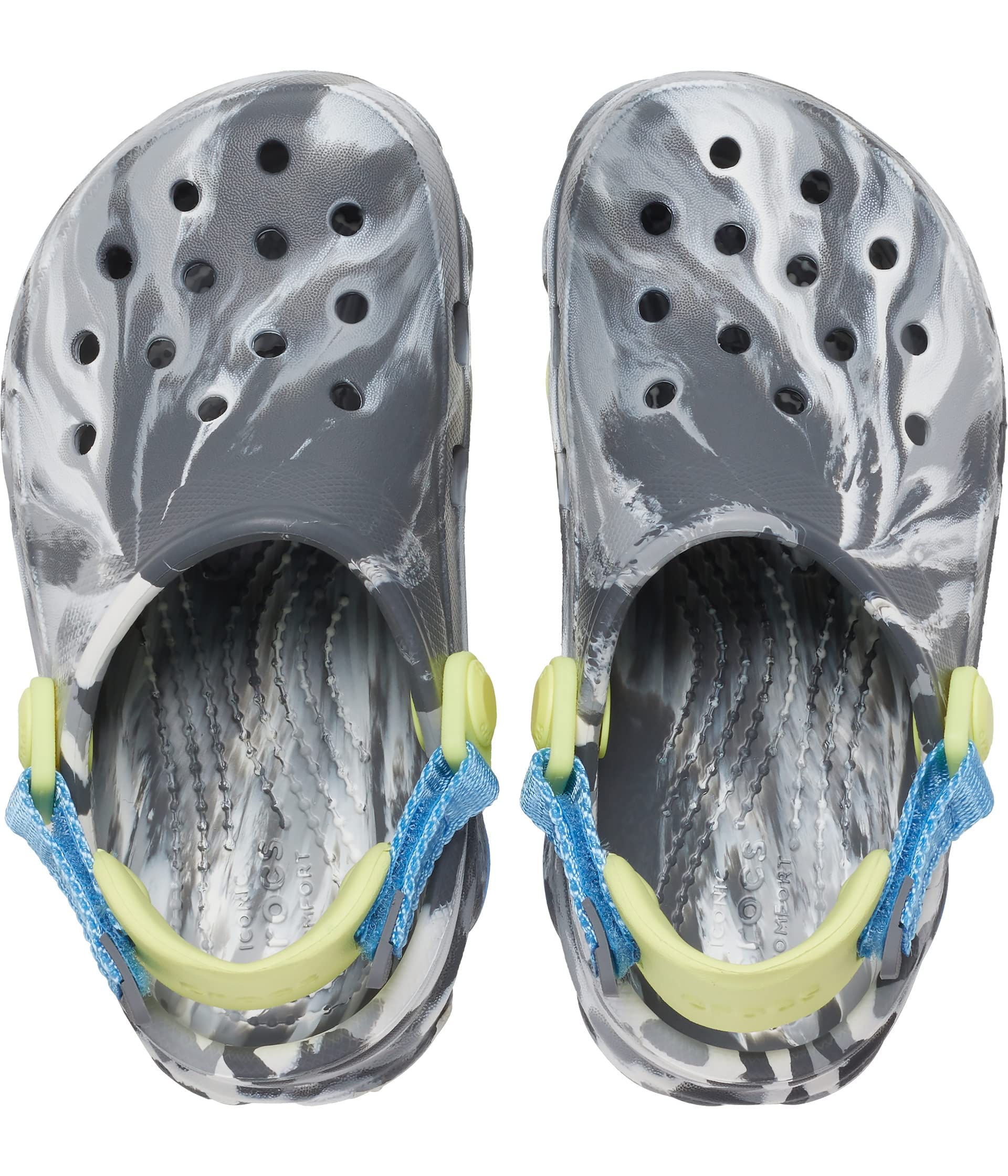 Crocs Unisex-Child All-Terrain Marbled Clog - Waterproof Kids Shoes for Outdoor Play, Beach & Pool Activities | Comfortable & Durable Non-Slip Sandals