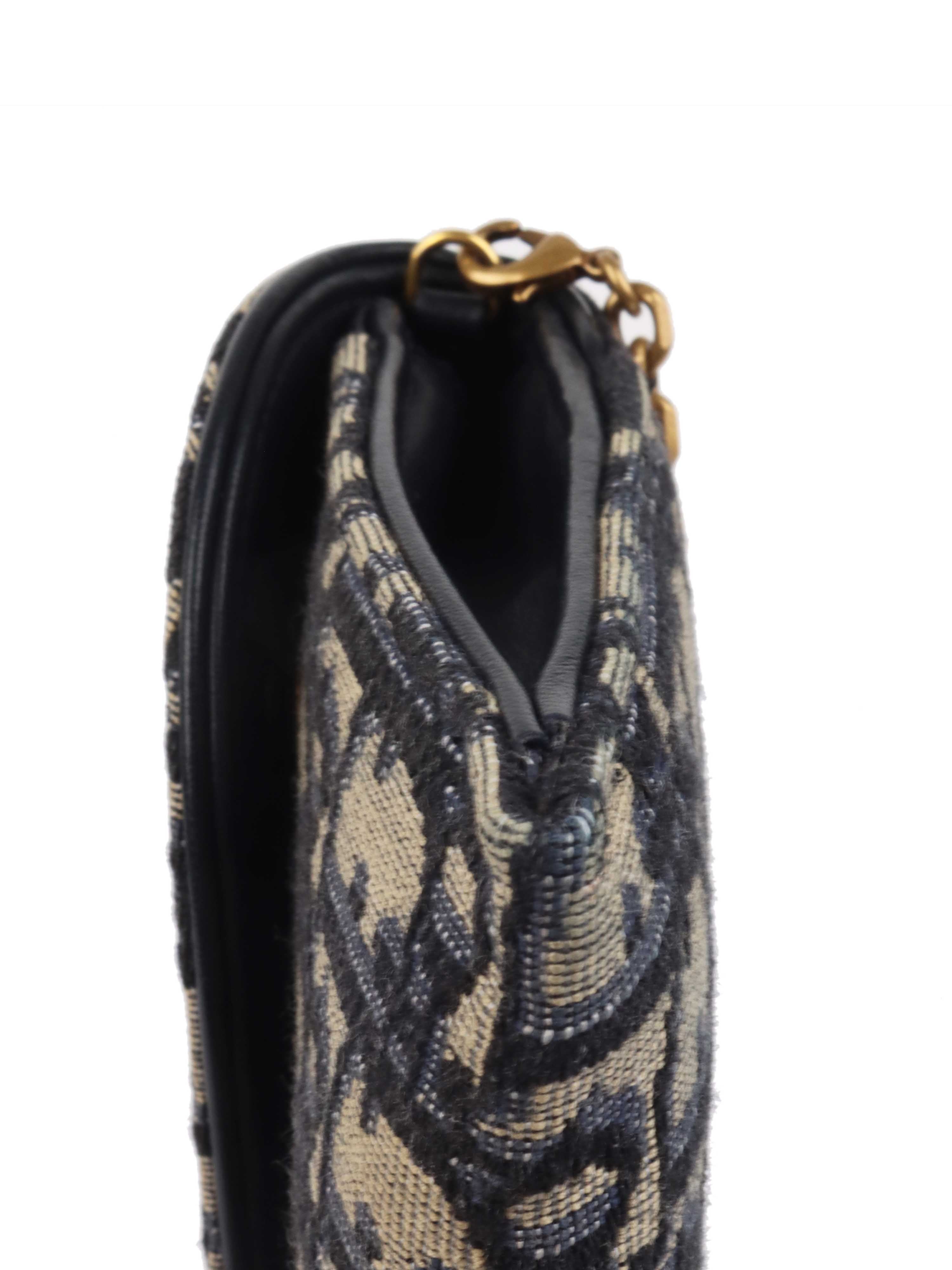 Dior Long Saddle Wallet on Chain - Stylish Crossbody Bag for Women | Perfect for Evening Out, Party & Daily Use