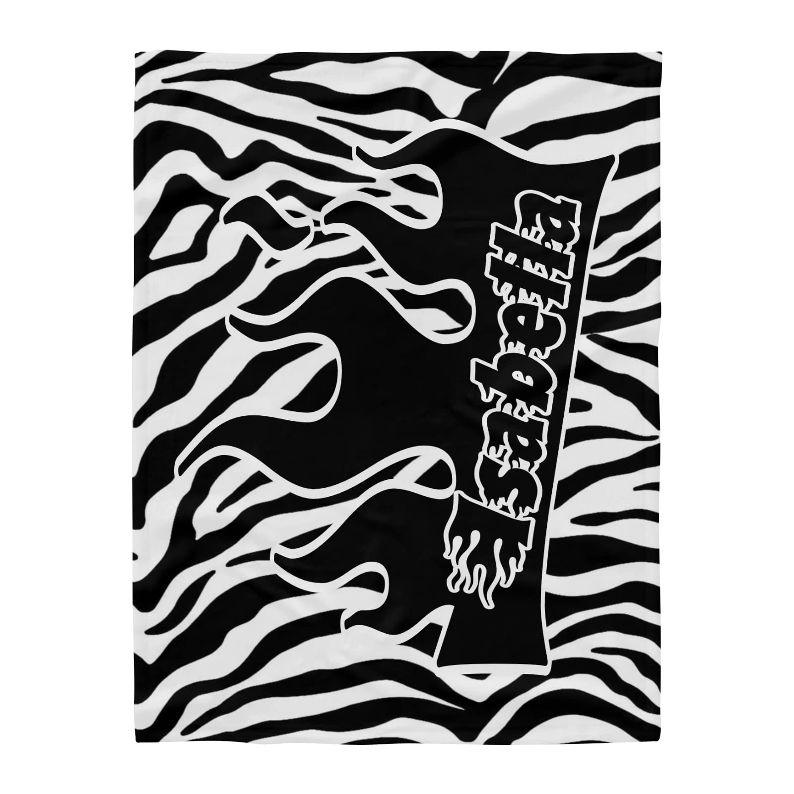 **Personalized Leopard Print Black & White Fleece Blanket - Custom Name Throw Blanket 60x80 Inches for Sofa, Bed, Wedding Gifts - Cozy Home Decor, Perfect for Gifting & Relaxation**