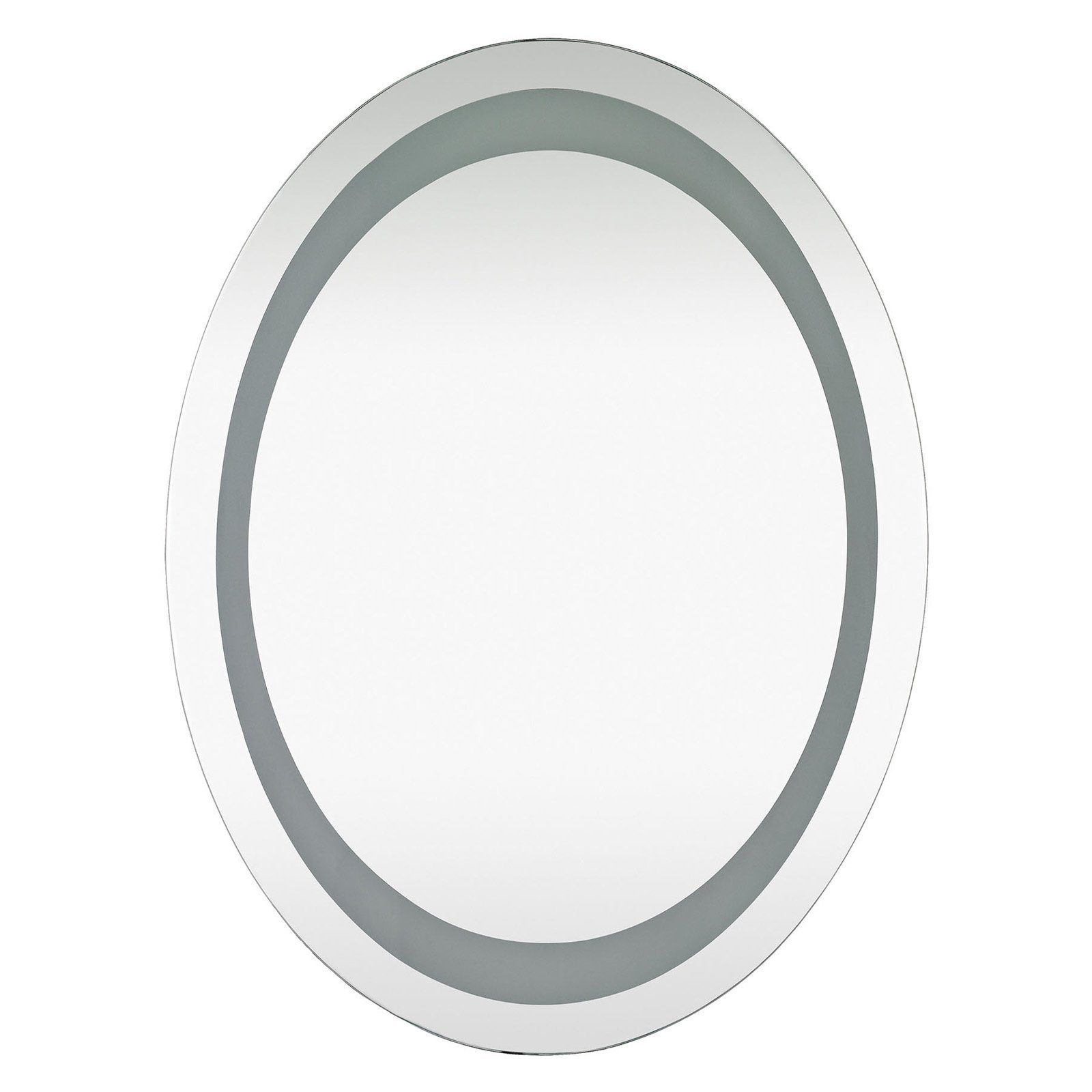 Elk Home Oval LED Mirror with Clear Glass - Modern Bathroom Vanity Mirror for Makeup & Shaving, Dimmable Lighting, Fog-Free Design