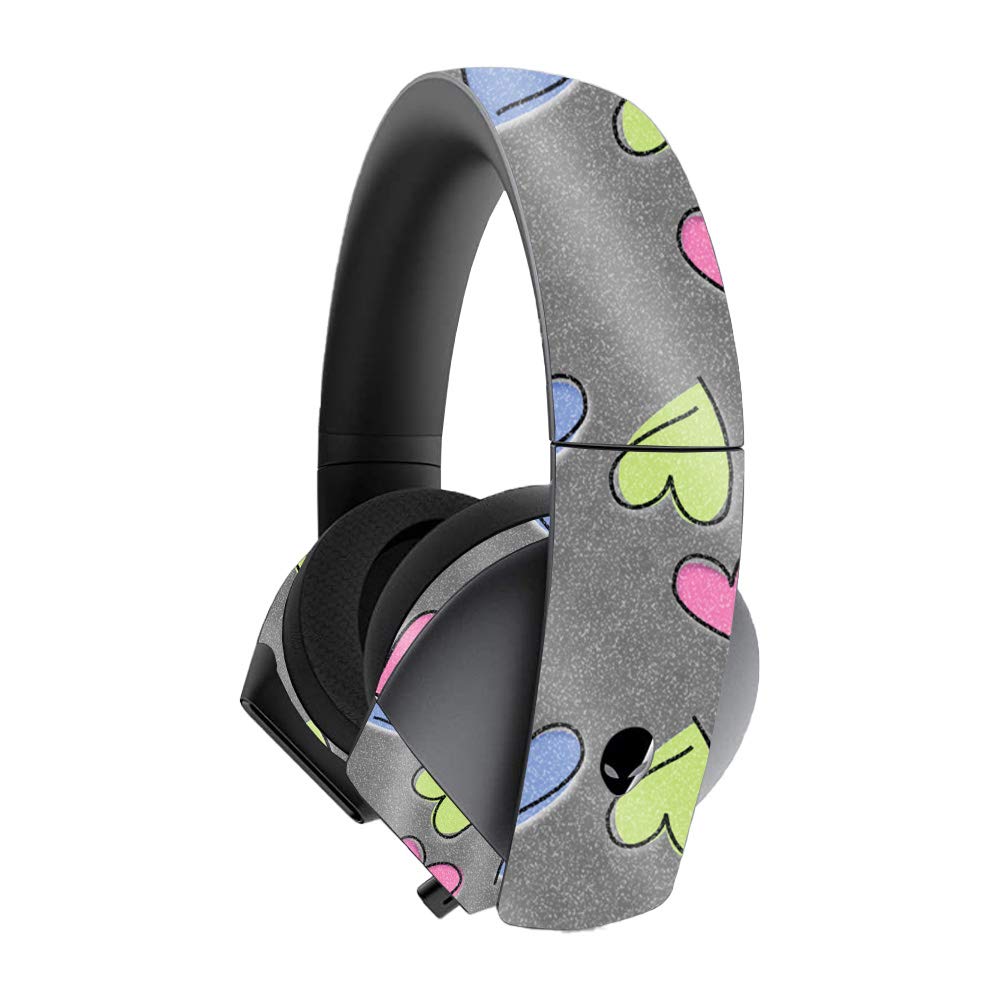 MightySkins Glossy Glitter Skin Cover for Alienware 7.1 Gaming Headset - Pink Sparkle Protective Vinyl Decal | Durable Scratch-Resistant Finish | Easy to Apply & Remove | Made in USA | Perfect for Gaming Setups, Streamer Accessories & Personalized Tech Gifts