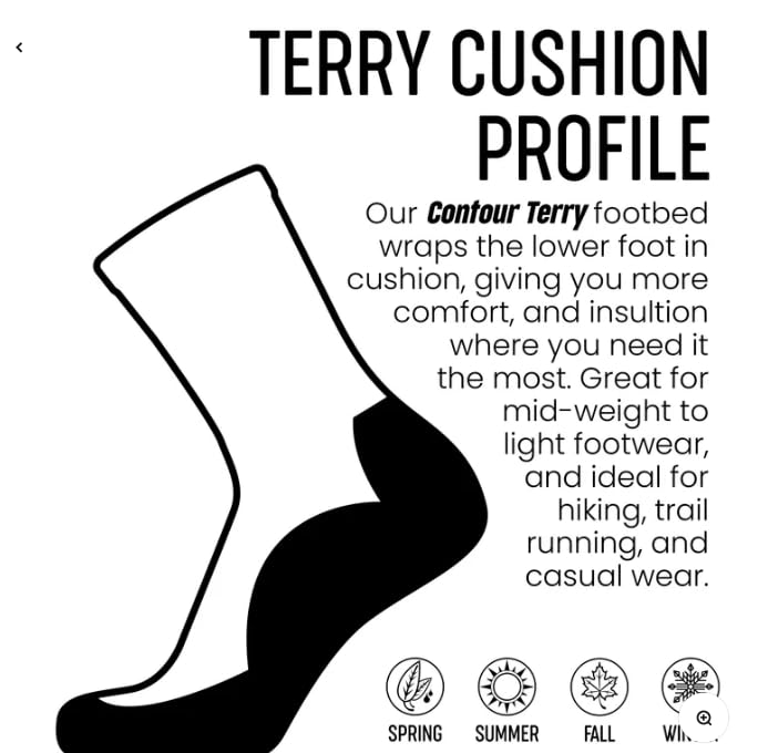 GRIP6 Merino Wool Socks - USA Made Hiking Socks for Men & Women - Outdoor & Travel