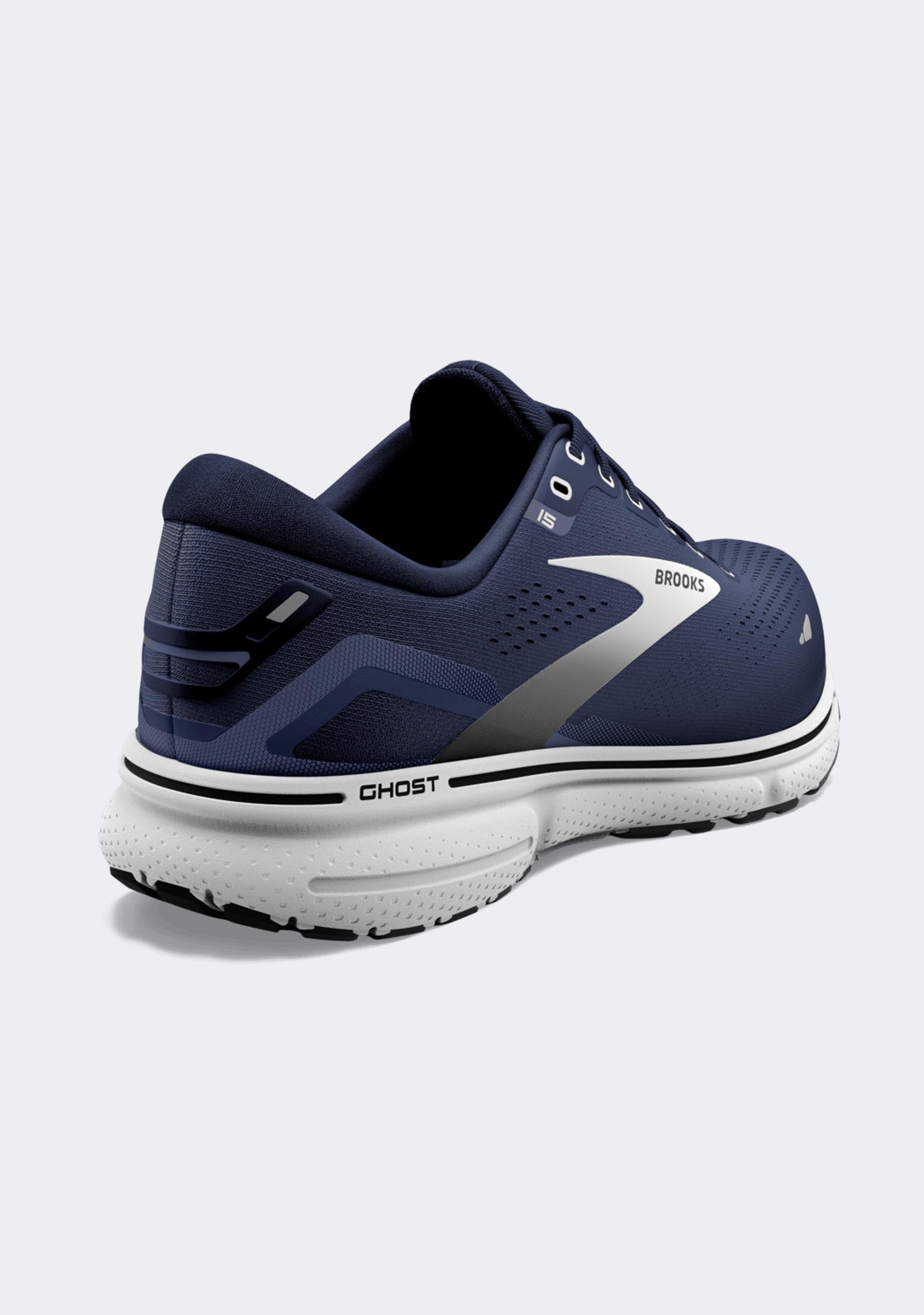 Brooks Men's Ghost 15 Running Shoes - Lightweight Cushioned Sneakers for Men - Neutral Support Road Running & Training Shoes - Perfect for Jogging, Gym Workouts & Daily Wear