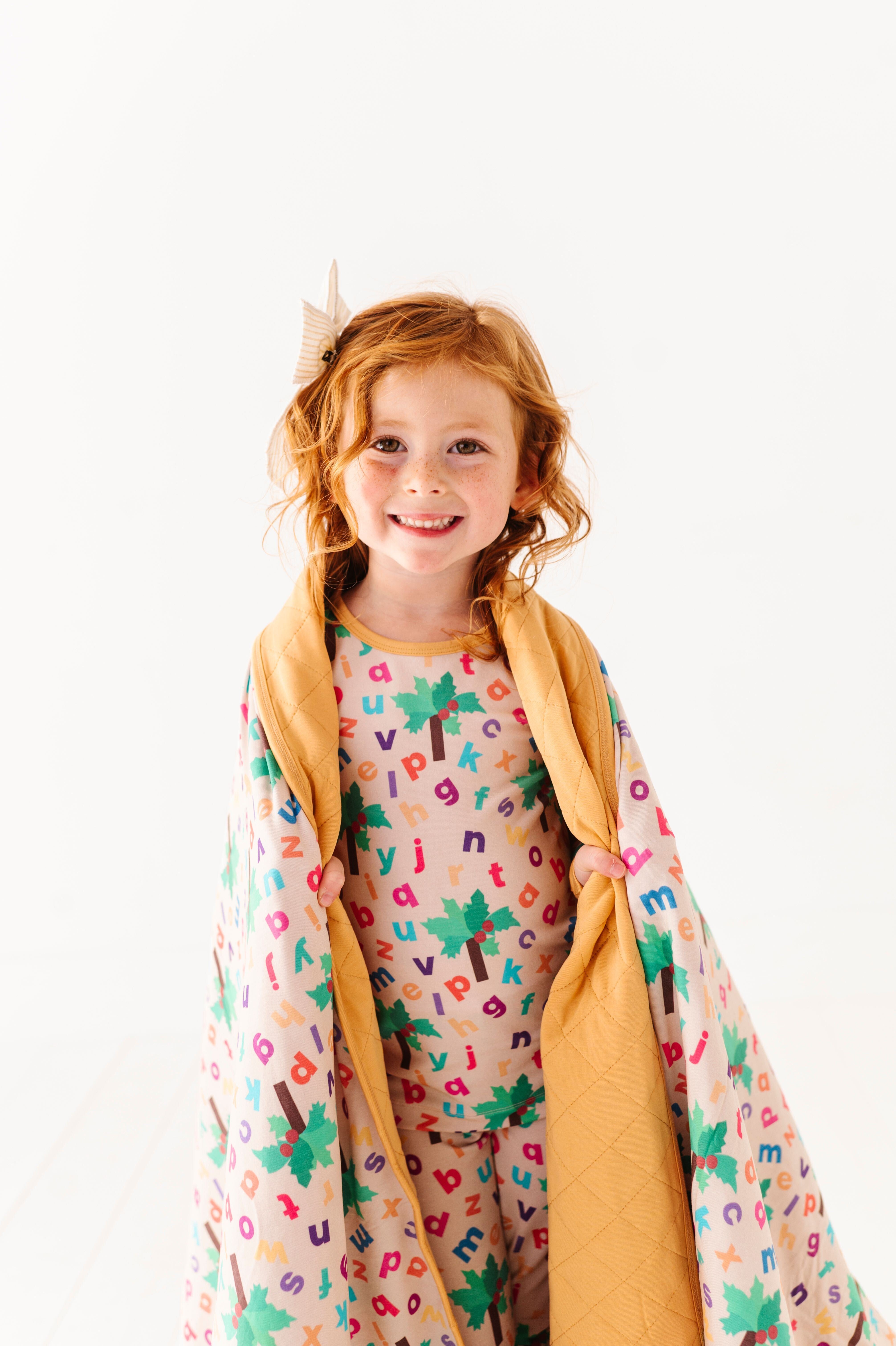 Chicka Chicka Boom Boom™ Quilted Oversized Blanket - Soft Cozy Throw for Bed, Couch & Nursery - Perfect for Reading Nook, Baby Shower Gift & Family Movie Nights