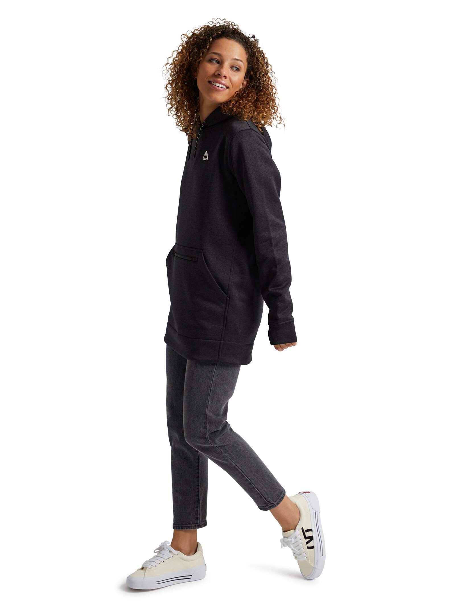 Burton Women's Oak Long Pullover Hoodie - Soft Fleece Zip-Up Sweatshirt for Outdoor Activities & Casual Wear