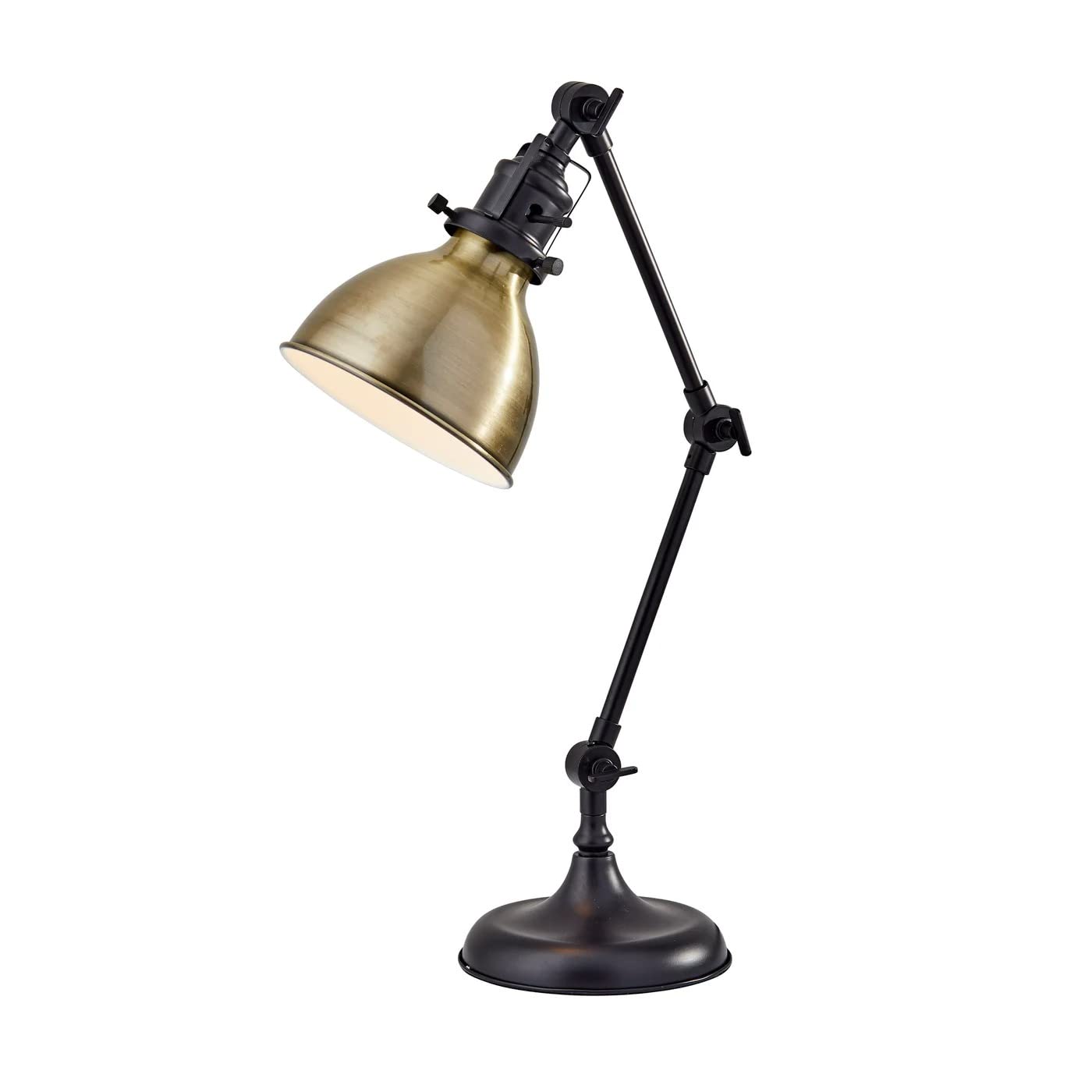 Adesso 3908-26 60-Inch Adjustable Black Desk Lamp with Flexible Gooseneck - Perfect for Home Office, Study, Reading & Workspace Lighting