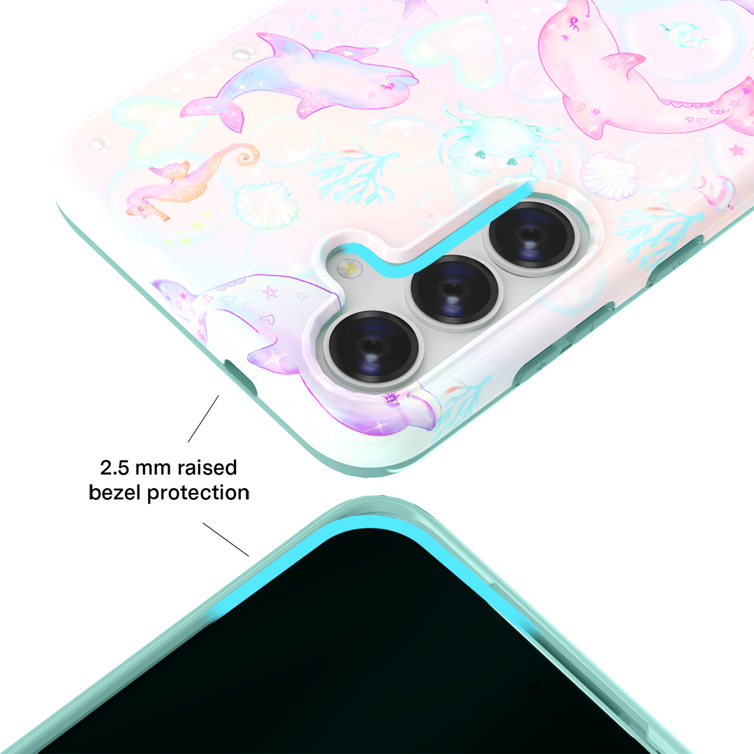 Aqua Angels Samsung Phone Case - Protective & Stylish Cover for Samsung Galaxy Series - Perfect for Everyday Use, Travel & Outdoor Activities