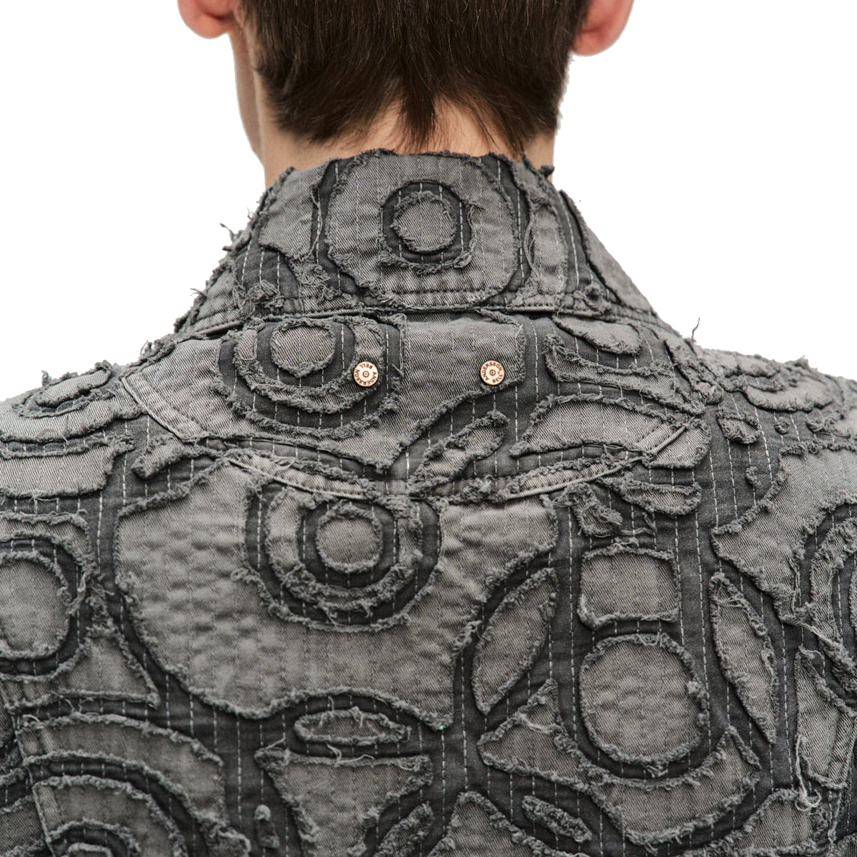 Vintage Burn Out Dyed Zip Up Jacket for Men & Women - Charcoal Gray Distressed Style | Perfect for Casual Outfits, Streetwear & Fall Layering