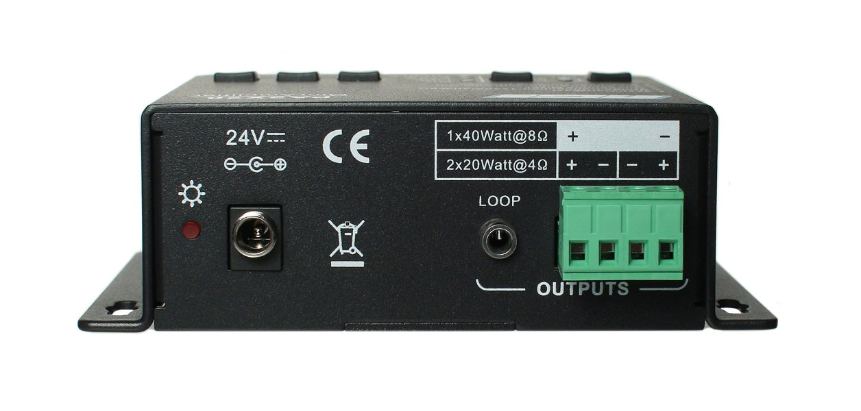 AGI PA2X20 Mini Digital Amplifier - 20W Portable Audio Power Amplifier for Home Theater, DJ & Live Music - Perfect for Small Venues & Personal Use