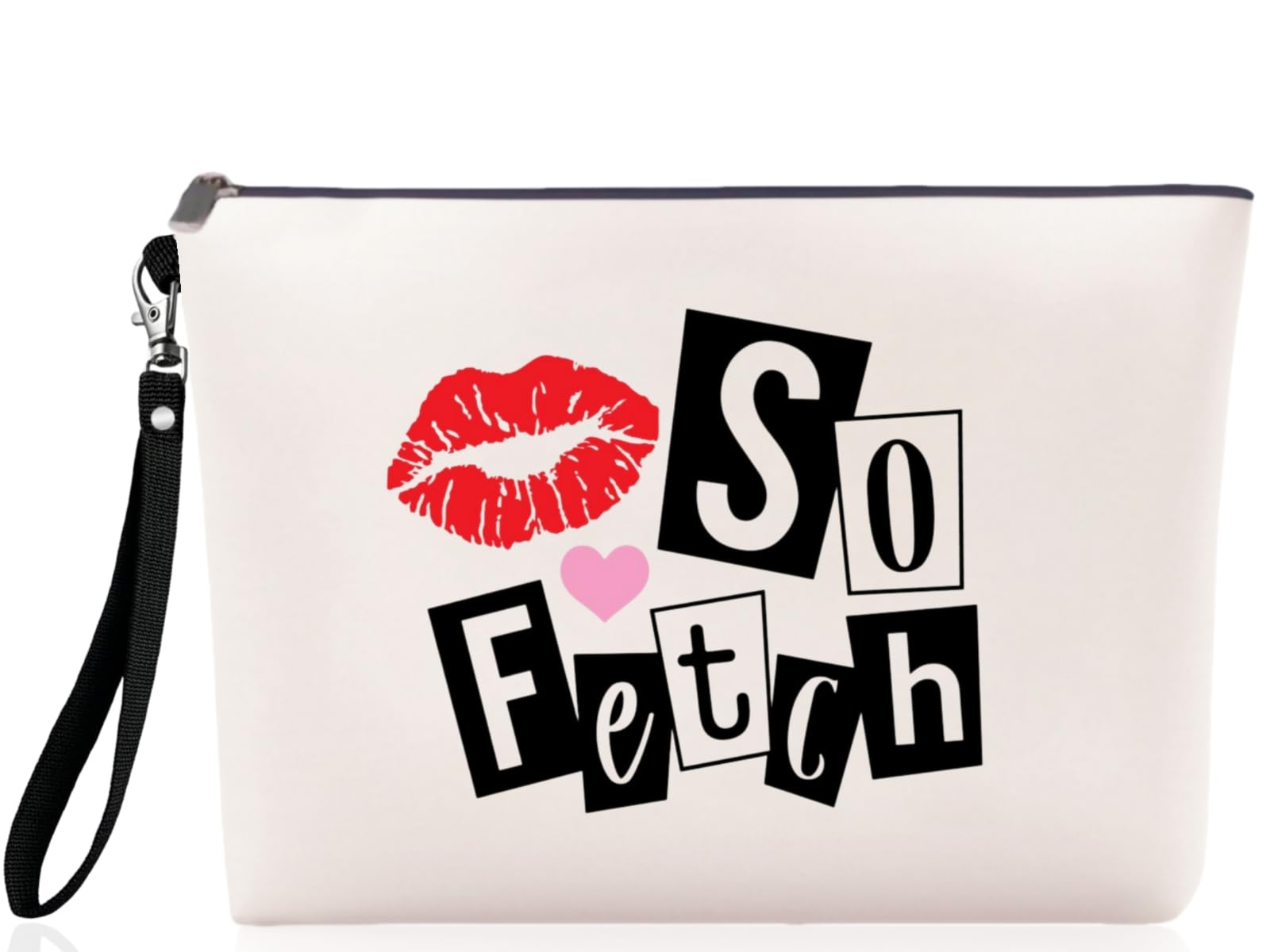 Personalized Canvas Makeup Bag for Women - Wristband Lanyard, Travel Toiletry & Cosmetic Organizer - Perfect Gift for Sister Birthday, Bridesmaids, Travel Essentials (Ideal for Daily Use, Gym, Vacation & Gift Giving)