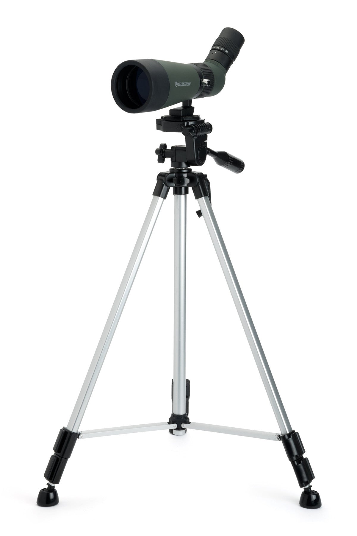 LandScout 12-36x60mm Angled Zoom Spotting Scope with Backpack Kit - Compact & Powerful for Bird Watching, Hunting, and Outdoor Adventures