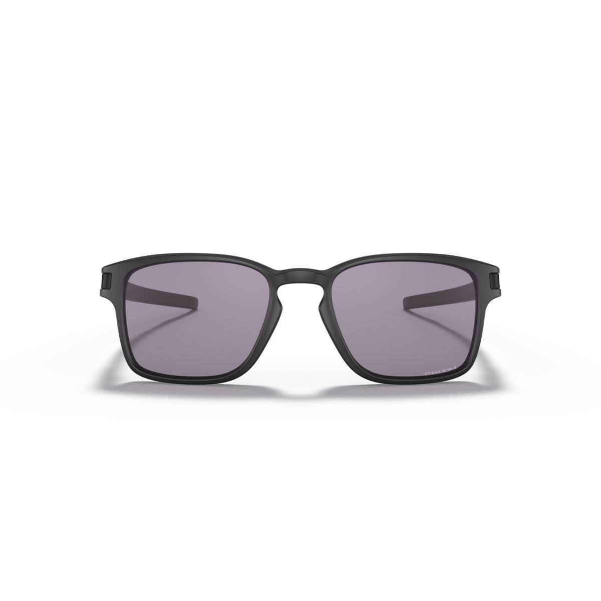 Oakley Latch Squared Sunglasses - Matte Black Frame with Prizm Grey Lenses (Low Bridge Fit) - Model 0OO9358 935813 - Perfect for Running, Cycling & Outdoor Sports