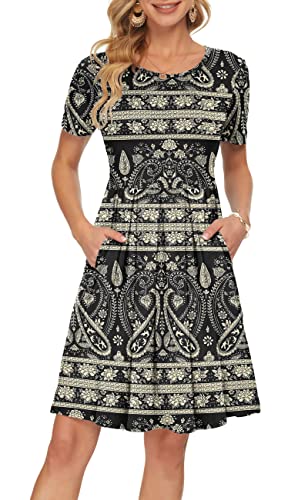 02-paisley Floral Black