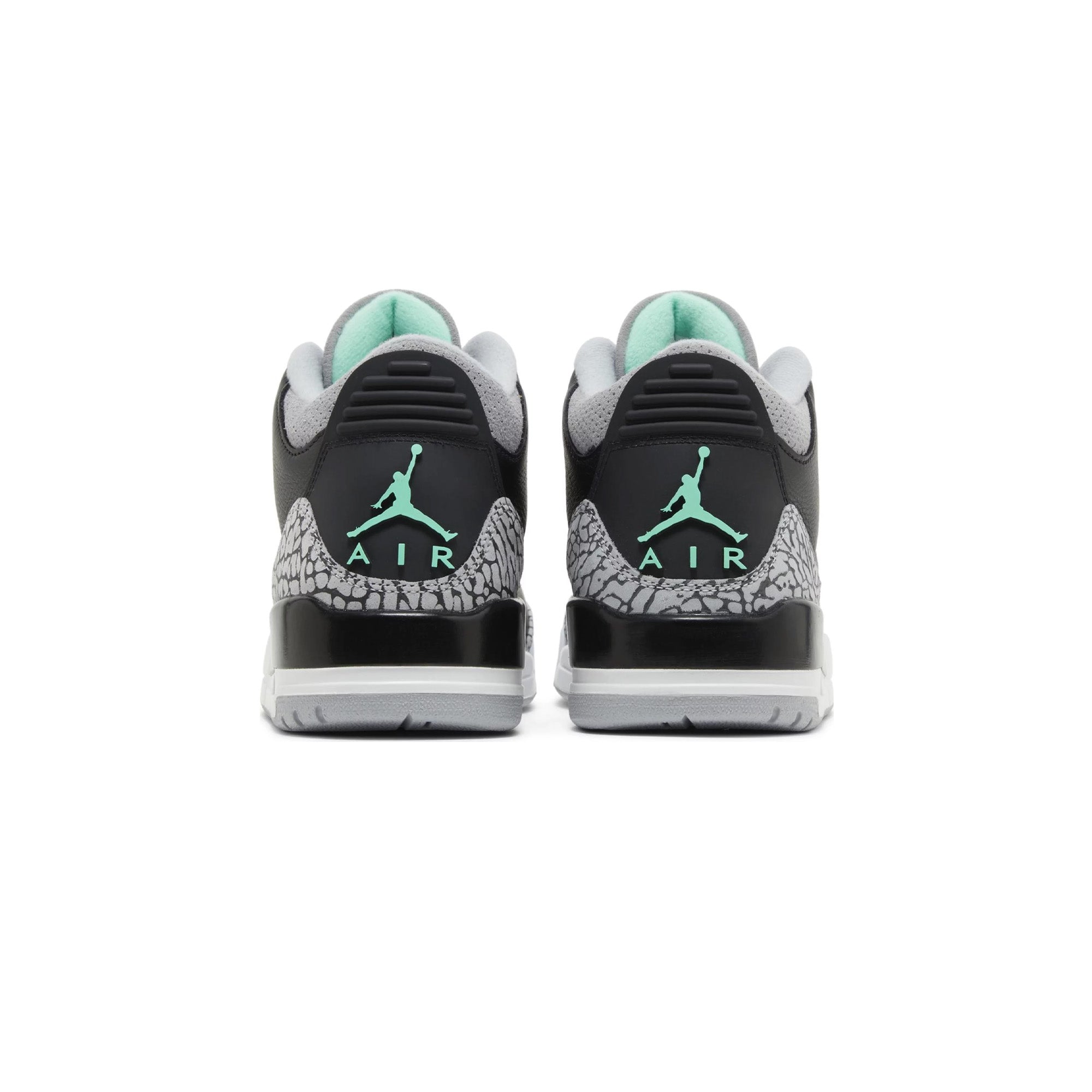 Air Jordan 3 Retro 'Green Glow' Sneakers (2024) - Men's Basketball Shoes for Casual Wear & Street Style