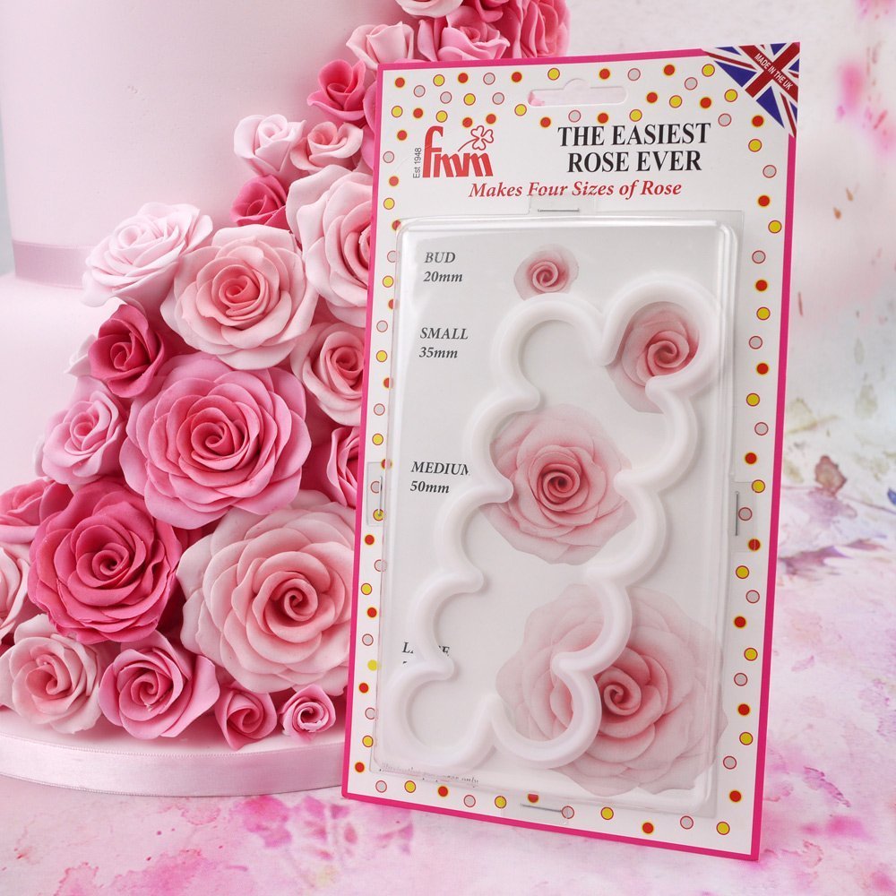 FMM SUGARCRAFT Fondant Icing Cutter - Easiest Rose Ever | Professional Cake Decorating Tool for Wedding, Birthday & Special Occasion Cakes | Perfect for DIY Baking & Sugar Flower Making
