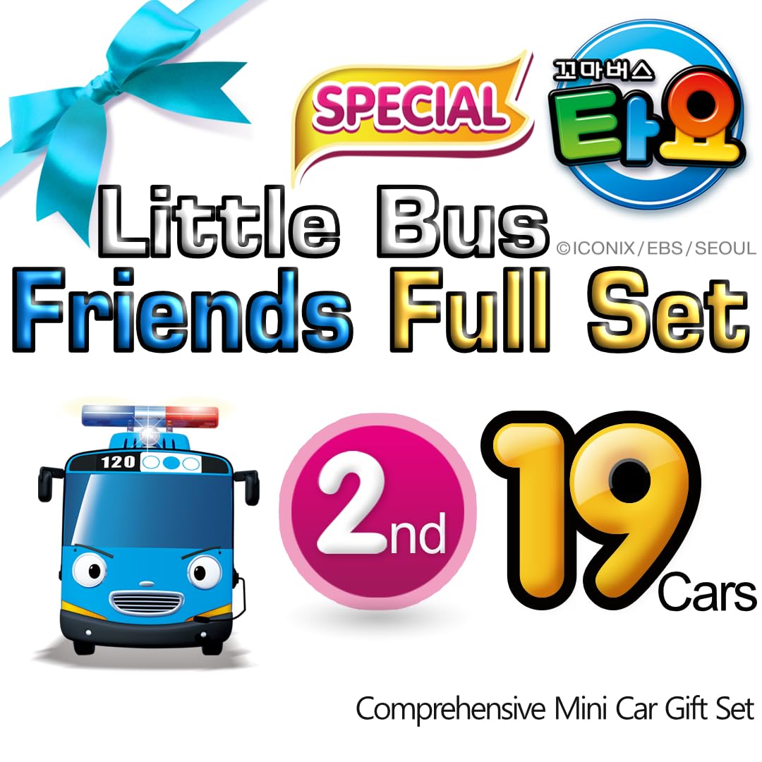 Tayo The Little Bus Special Friends Set - Complete 2nd Edition | Educational Toy for Kids Ages 3-6 | Perfect Birthday Gift for Boys & Girls | Encourages Imaginative Play | Great for Preschool Learning & Role-Playing Games
