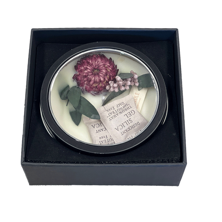 Luxury Straw Flower Scented Soy Candle - Handmade Natural Aromatherapy Candle for Home, Spa & Relaxation - Perfect for Bedroom, Bathroom & Gift Giving