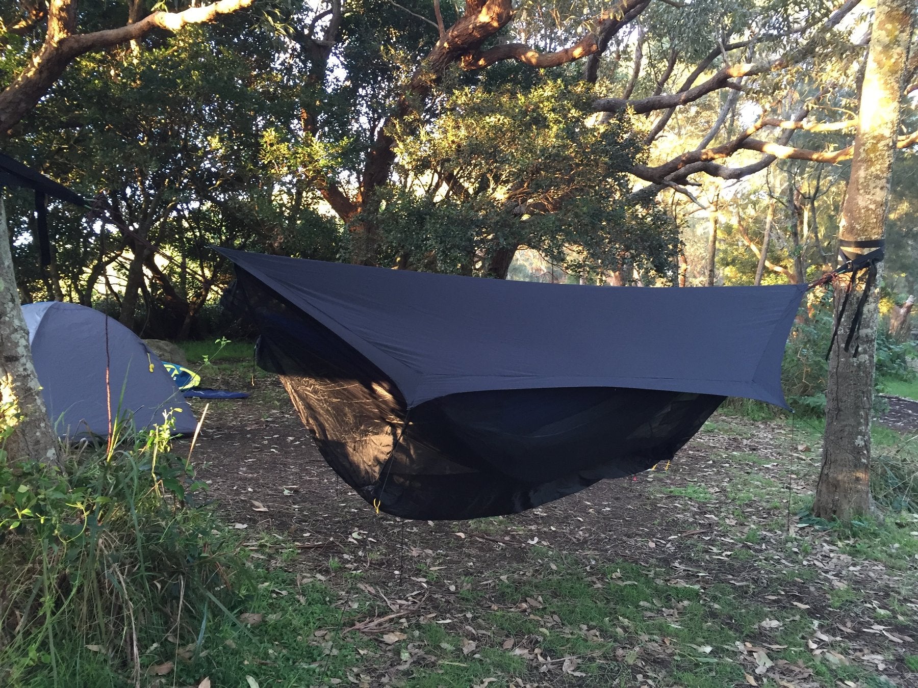 Hammock Bliss Sky Tent 2 (ST2) - Lightweight Portable Hammock Tent for Camping, Hiking & Backpacking - Black - Perfect for Outdoor Adventures & Backyard Relaxation