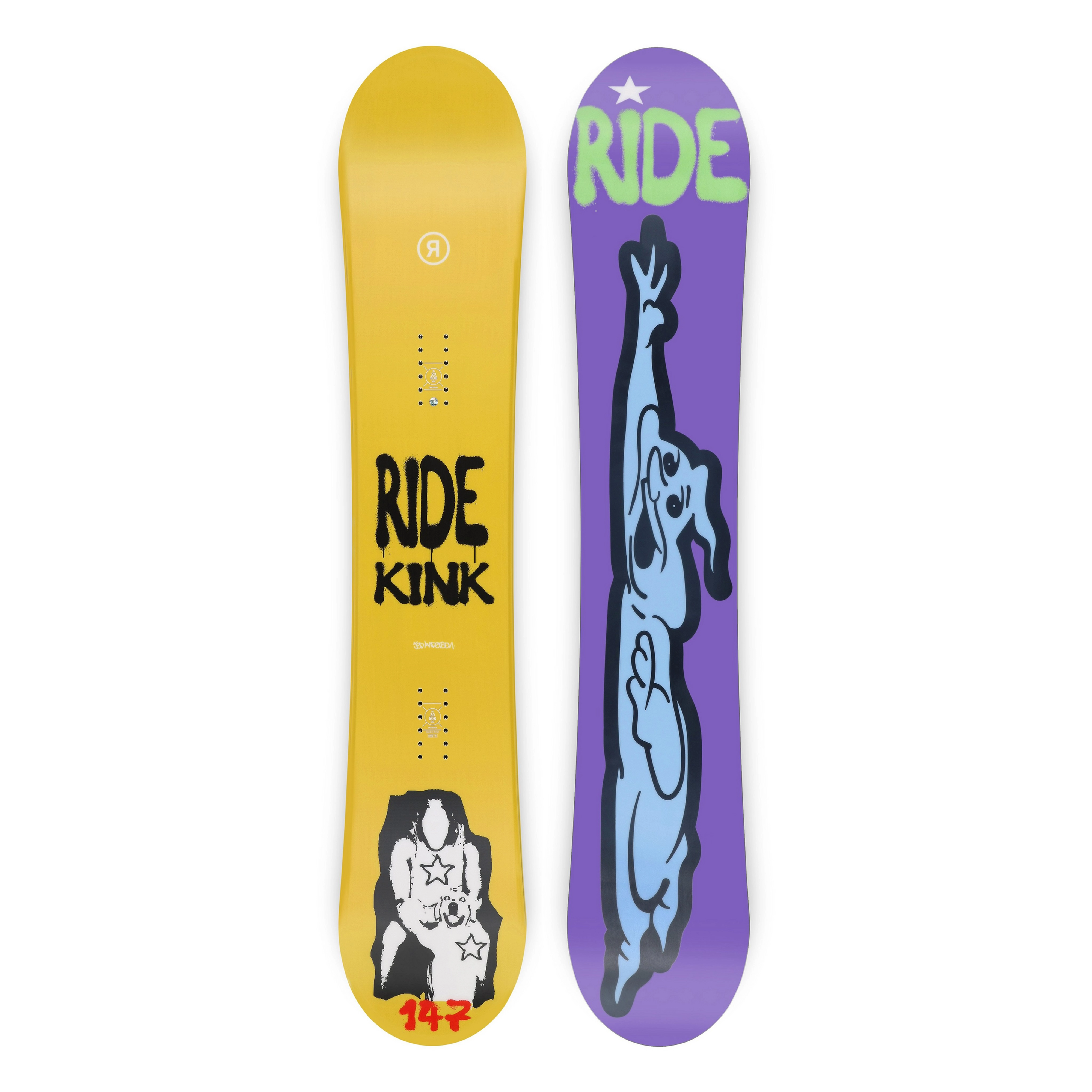 2024 KINK Snowboard - High Performance All-Mountain Snowboard for Men & Women | Perfect for Freestyle, Powder & Park Riding