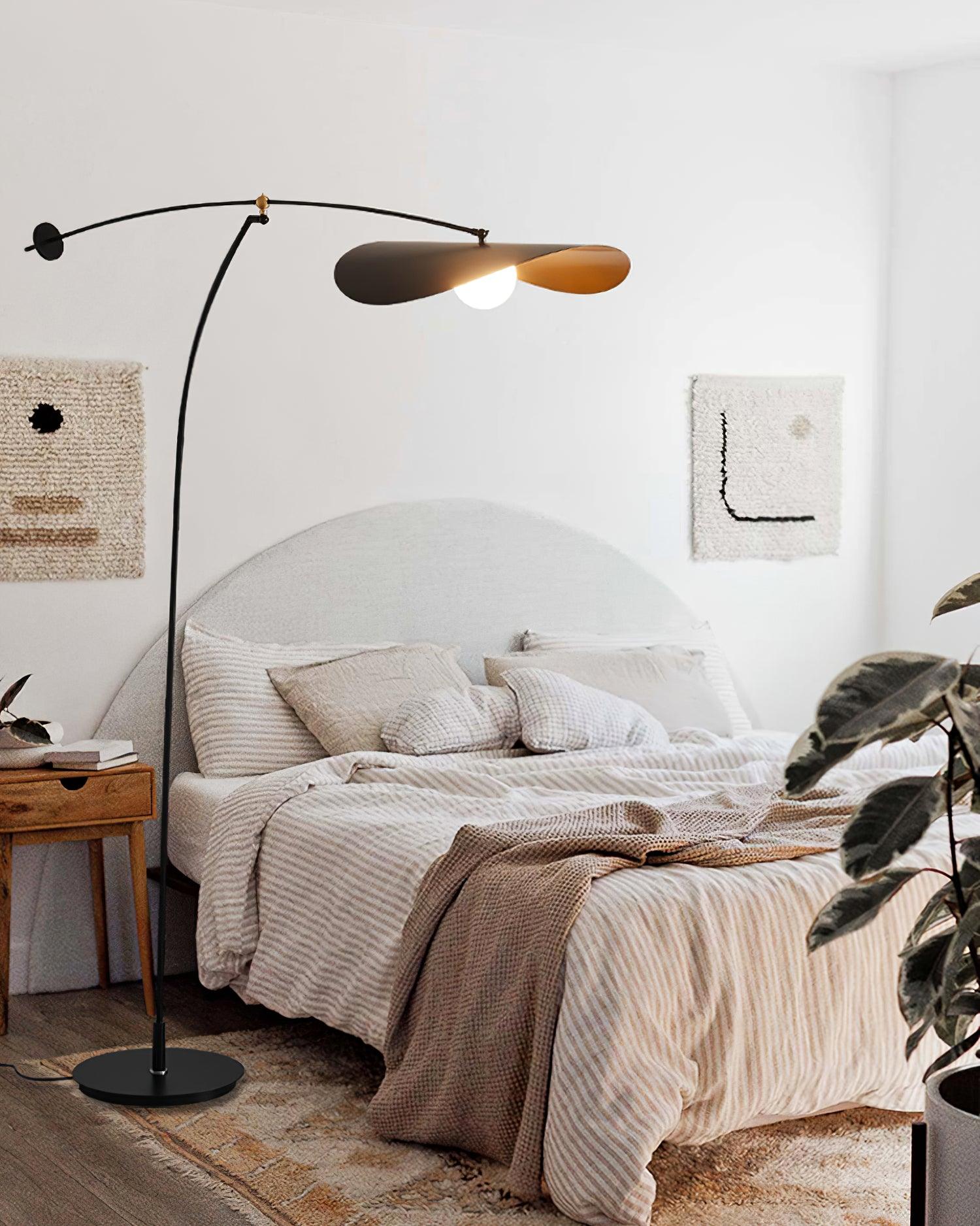 Modern Alonso Floor Lamp with Adjustable Brightness - Elegant Standing Light for Living Room, Bedroom, and Office - Perfect for Reading, Relaxing, and Ambient Lighting