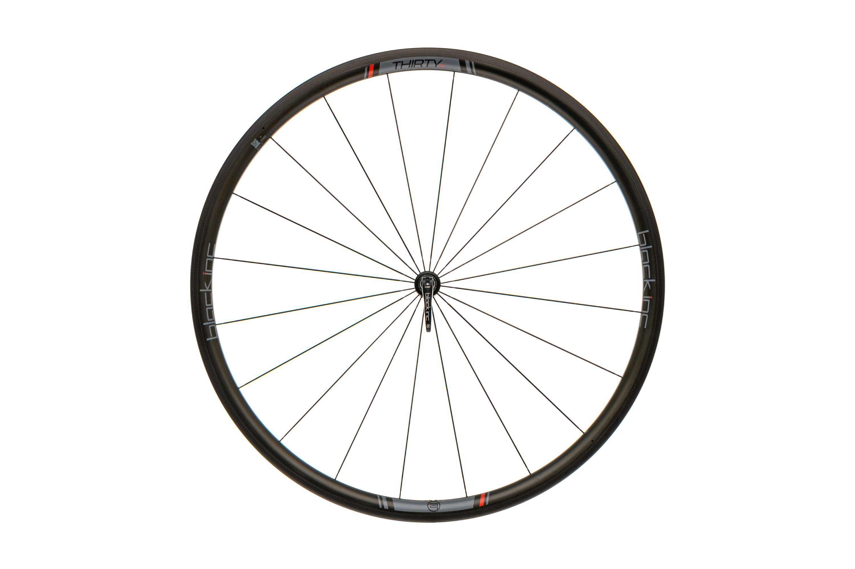 Black Inc. Thirty C Carbon Tubeless 700c Front Wheel - Lightweight Aero Road Bike Wheel for Racing & Training - Perfect for Cyclists & Triathletes