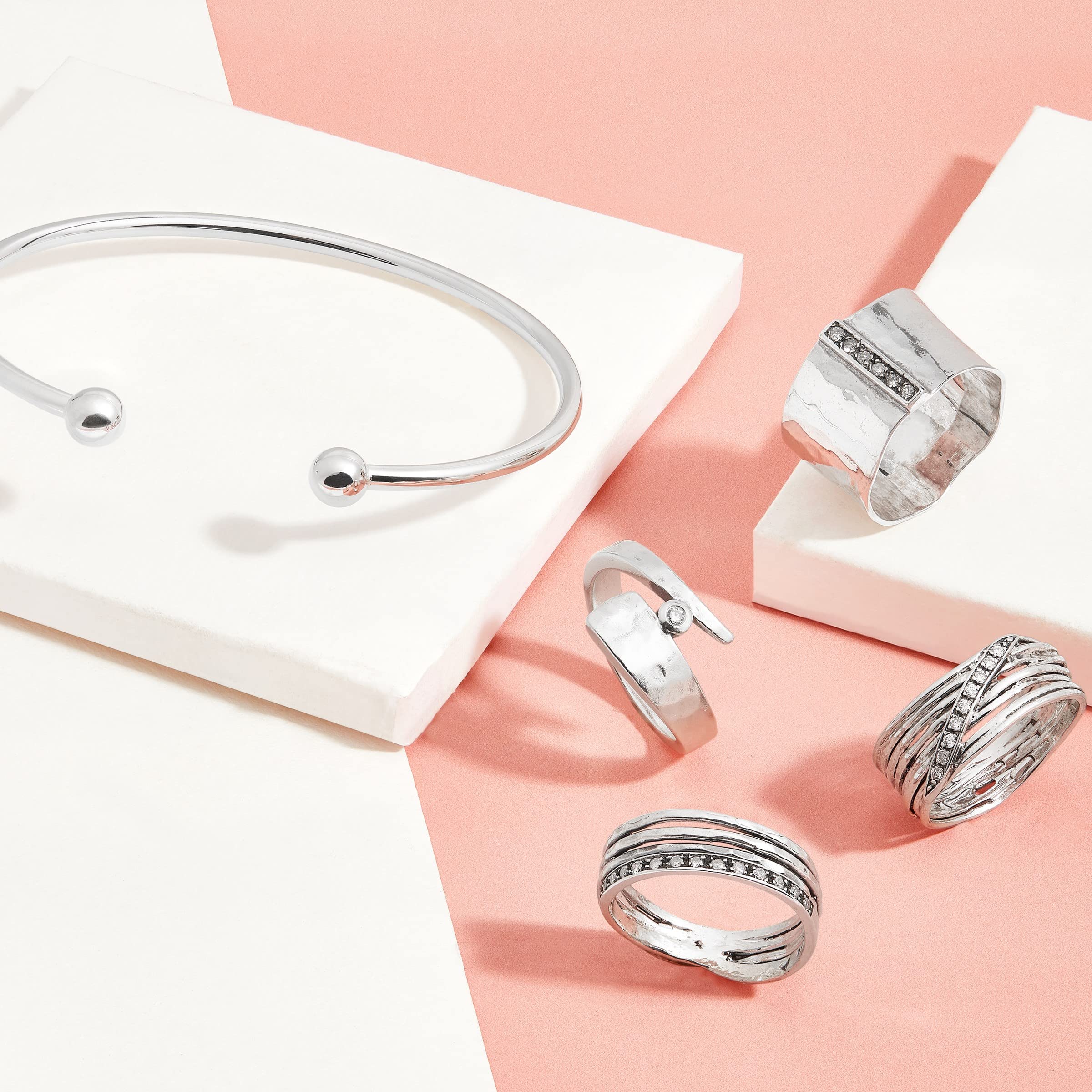 Silpada 'Modern Way' Sterling Silver Diamond Ring for Women - Elegant & Timeless Jewelry for Weddings, Anniversaries & Special Occasions