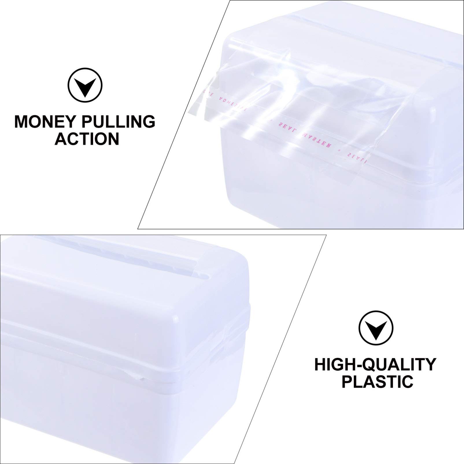 Garneck 4-Piece Plastic Pull Money Cake Box Set - Fun Party Favor Props for Birthday Celebrations | Perfect for Birthday Parties, Baby Showers & Cash Gift Games