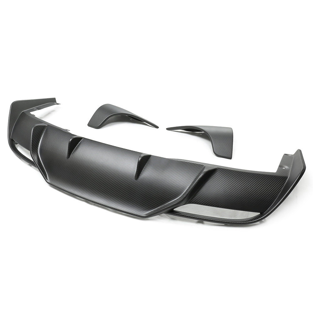 Premium Real Carbon Fiber Rear Diffuser for Tesla Model 3 2024+ - OEM Fit Aerodynamic Upgrade Kit (Standard & Long Range Models) | Enhance Performance & Style for Street Racing & Car Shows