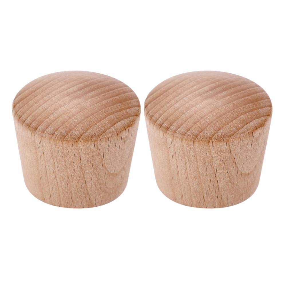 2pcs Universal Wooden Pot Lid Knobs - Durable Wood Kitchen Cookware Lid Handles for Secure Grip - Perfect for Stovetop Cooking, Baking, and Everyday Kitchen Use