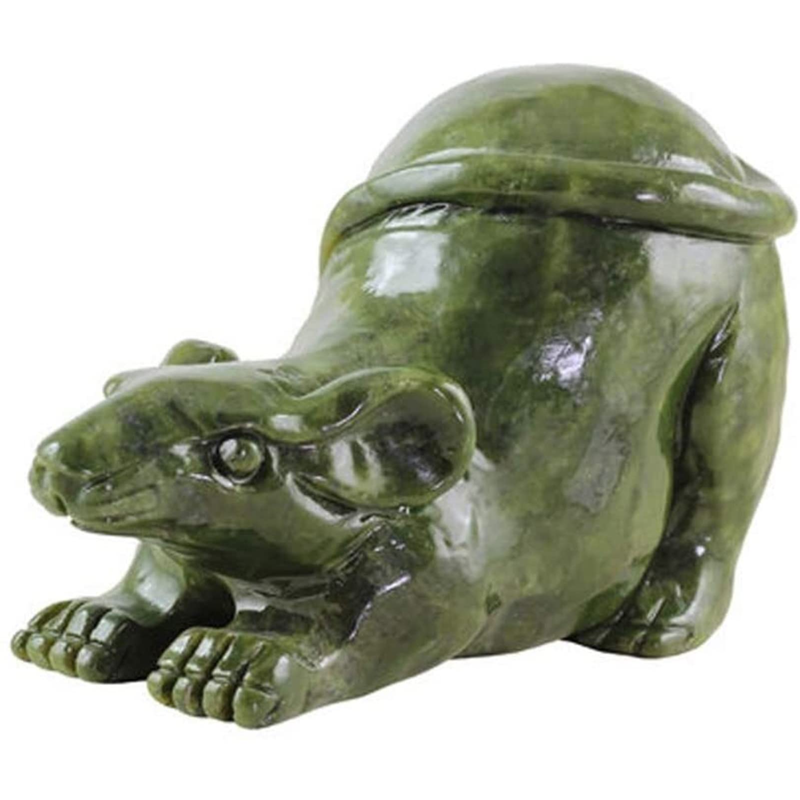 Chinese Zodiac Rat Statue - Green Stone Feng Shui Decor for Wealth & Good Luck, Home Office Decor, Housewarming Gift for New Home & Business Success (Color: Rat) | Perfect for Living Room, Office Desk & Feng Shui Altar Placement