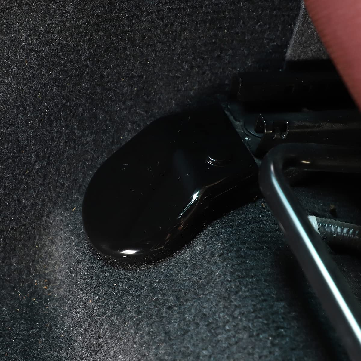 2015-2021 Toyota Hilux Car Seat Bottom Screw Cover - ABS Plastic Decorative Accessory in Piano Black - Interior Upgrade & Protection for Pickup Truck