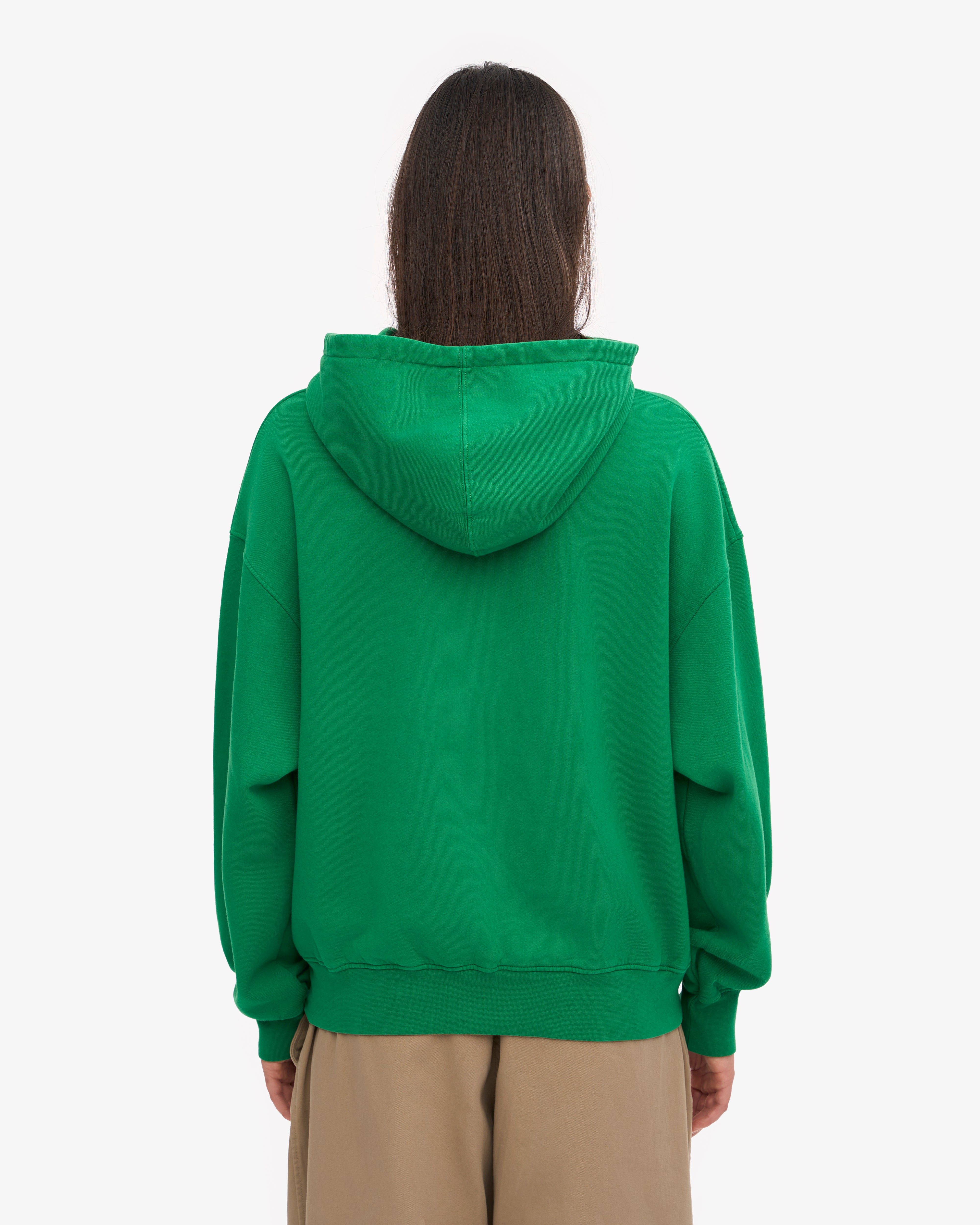 Organic Oversized Hoodie - Kelly Green | Eco-Friendly Cotton Pullover for Men & Women | Perfect for Casual Wear, Gym & Outdoor Activities