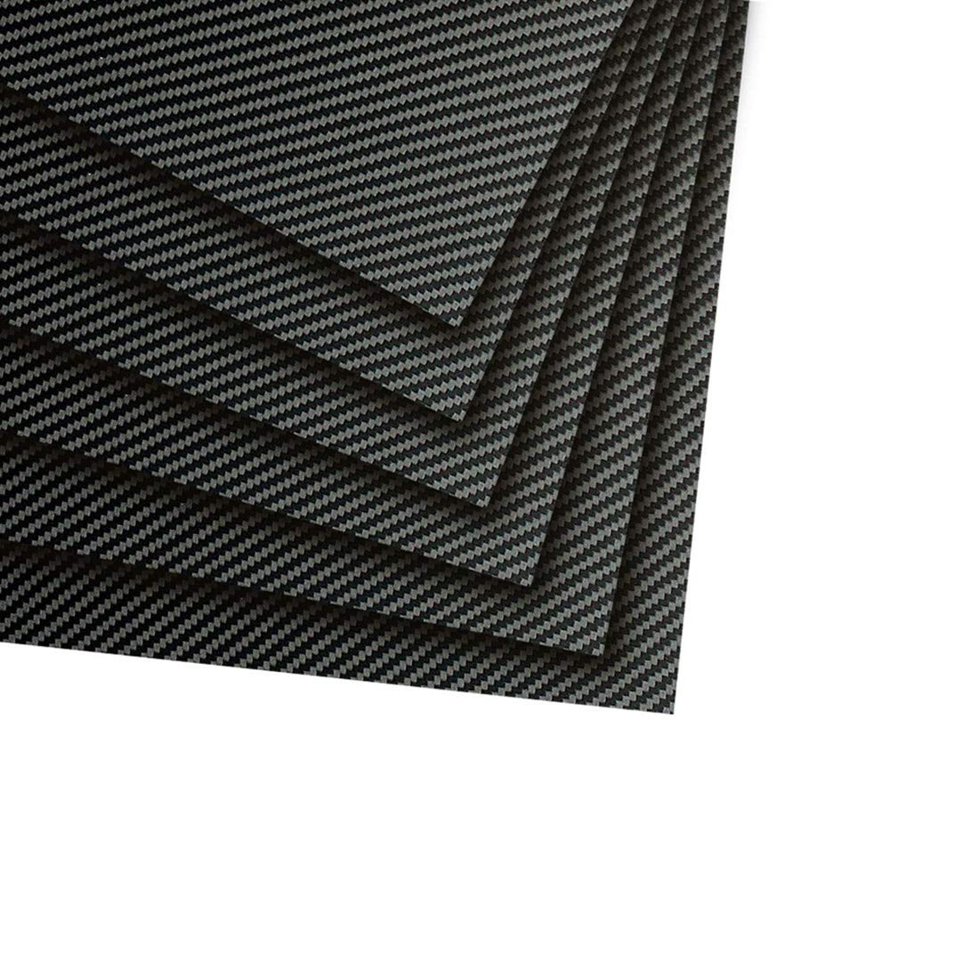 Premium 5.0mm x 600mm x 600mm 3K Twill Matte Carbon Fiber Sheet - 100% Pure Carbon Fiber for Automotive, Aerospace & DIY Projects - Lightweight & High Strength Material for Car Parts, Drone Frames & Custom Fabrications