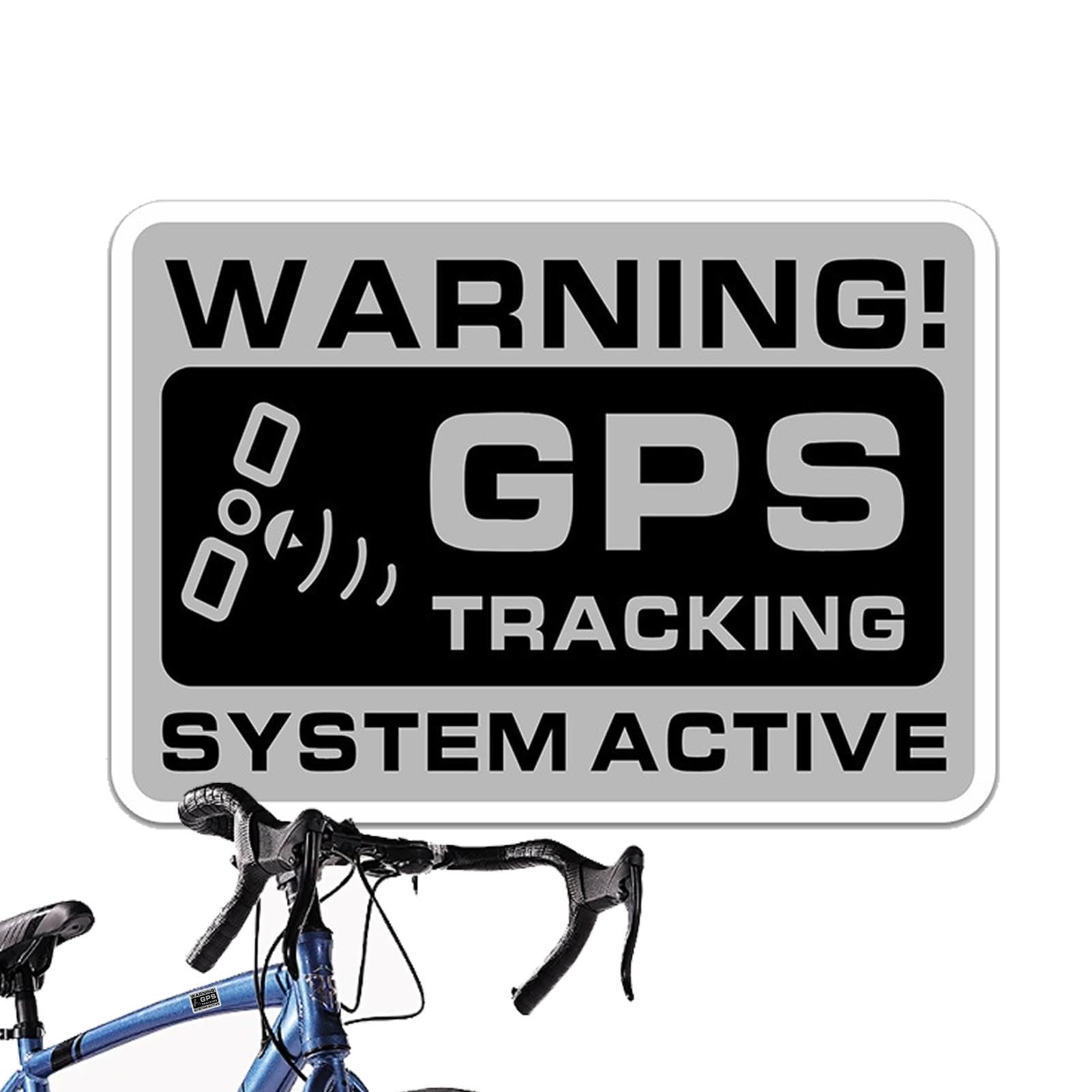 Waterproof Anti-Theft GPS Tracker Sticker for Cars - Small Security Warning Sign with Alarm System | Perfect for Vehicle Protection, Parking Security & Theft Deterrence