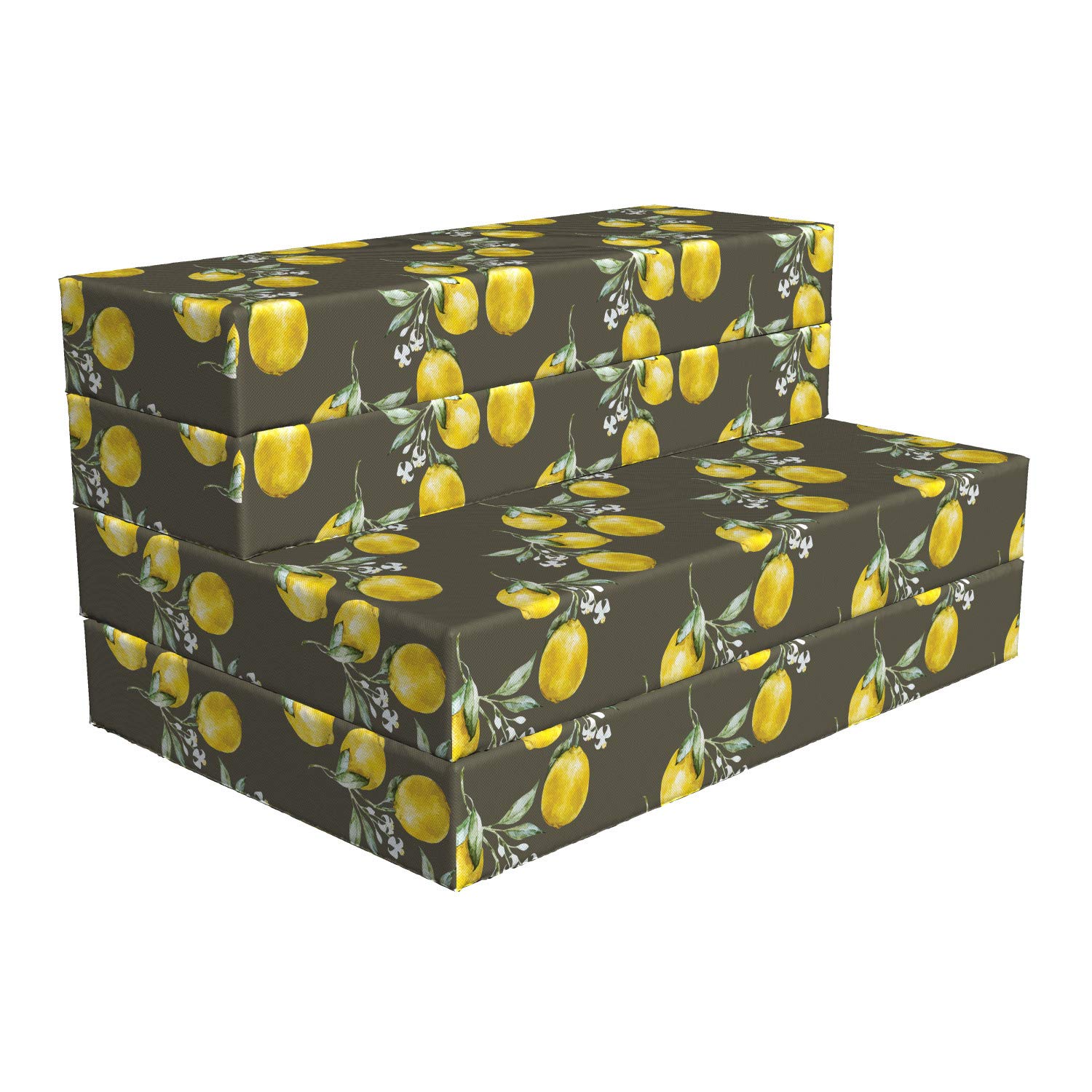 Ambesonne Foldable Mattress with Lemon Branches Design - 74.8