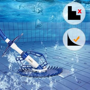 VINGLI Automatic Pool Vacuum Cleaner for Above Ground Pools - 33FT Hose, Indoor & Outdoor Use - Ideal for Quick Cleaning of Leaves, Dirt & Debris
