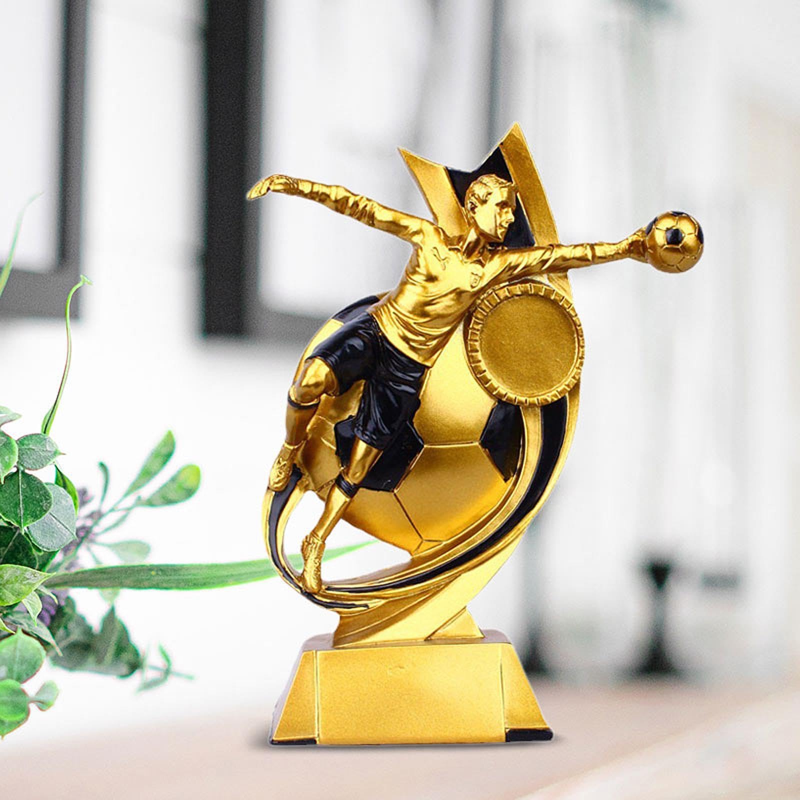 MYCENSE Football Trophy Sculpture - Desktop Championship Award for Sports Fans | Office, Home, Man Cave Decor | Perfect for Gifts, Awards & Sports Themed Rooms
