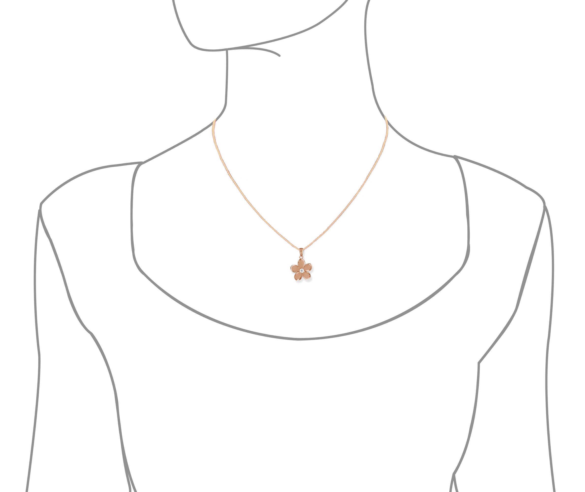 15mm Sterling Silver Plumeria Flower Pendant Necklace with 16+2 Inch Adjustable Chain - Perfect for Beach Vacations, Summer Outfits & Boho Jewelry Collection