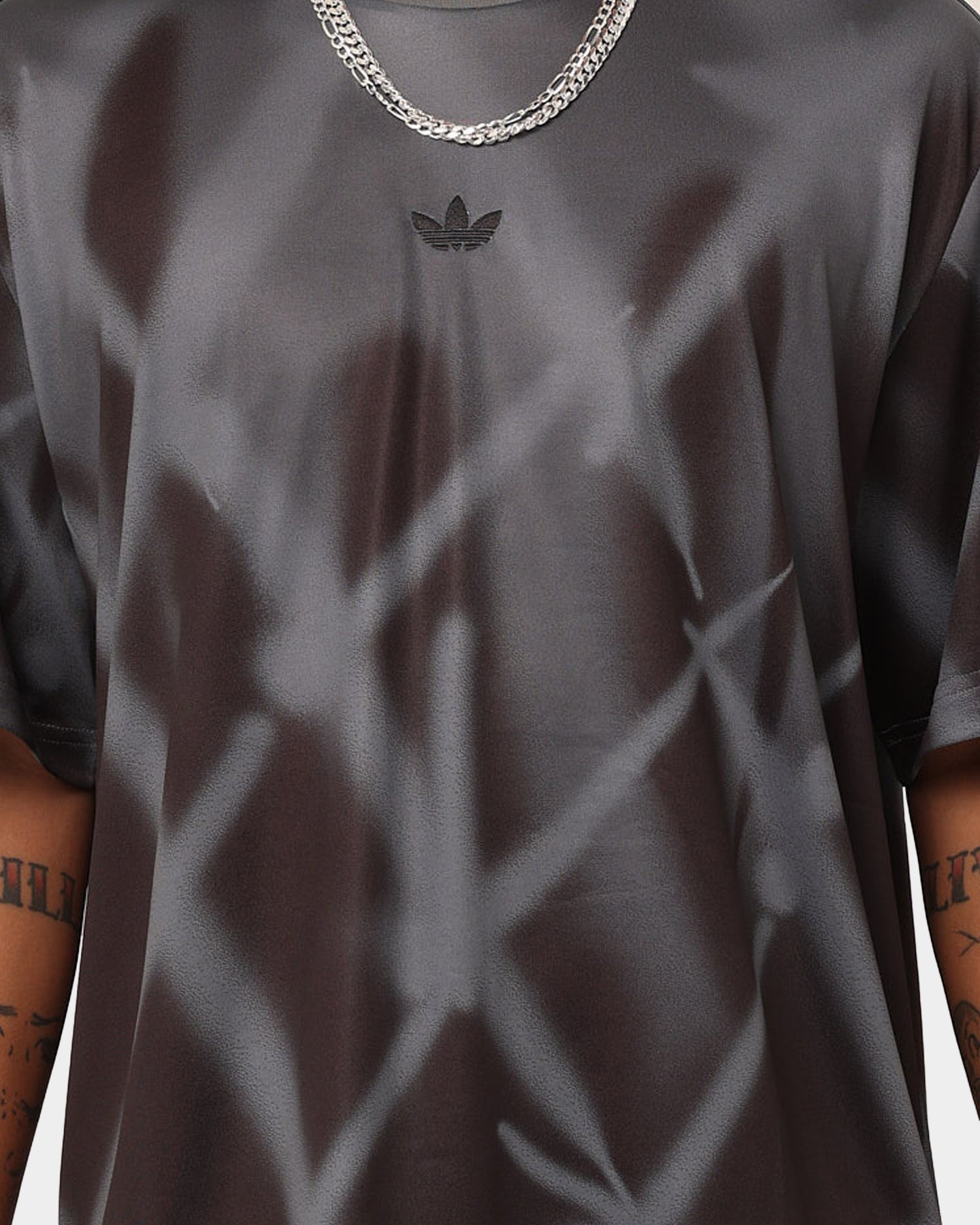 Adidas Streetball All Over Print T-Shirt - Grey Men's Casual Tee for Basketball, Streetwear & Everyday Comfort
