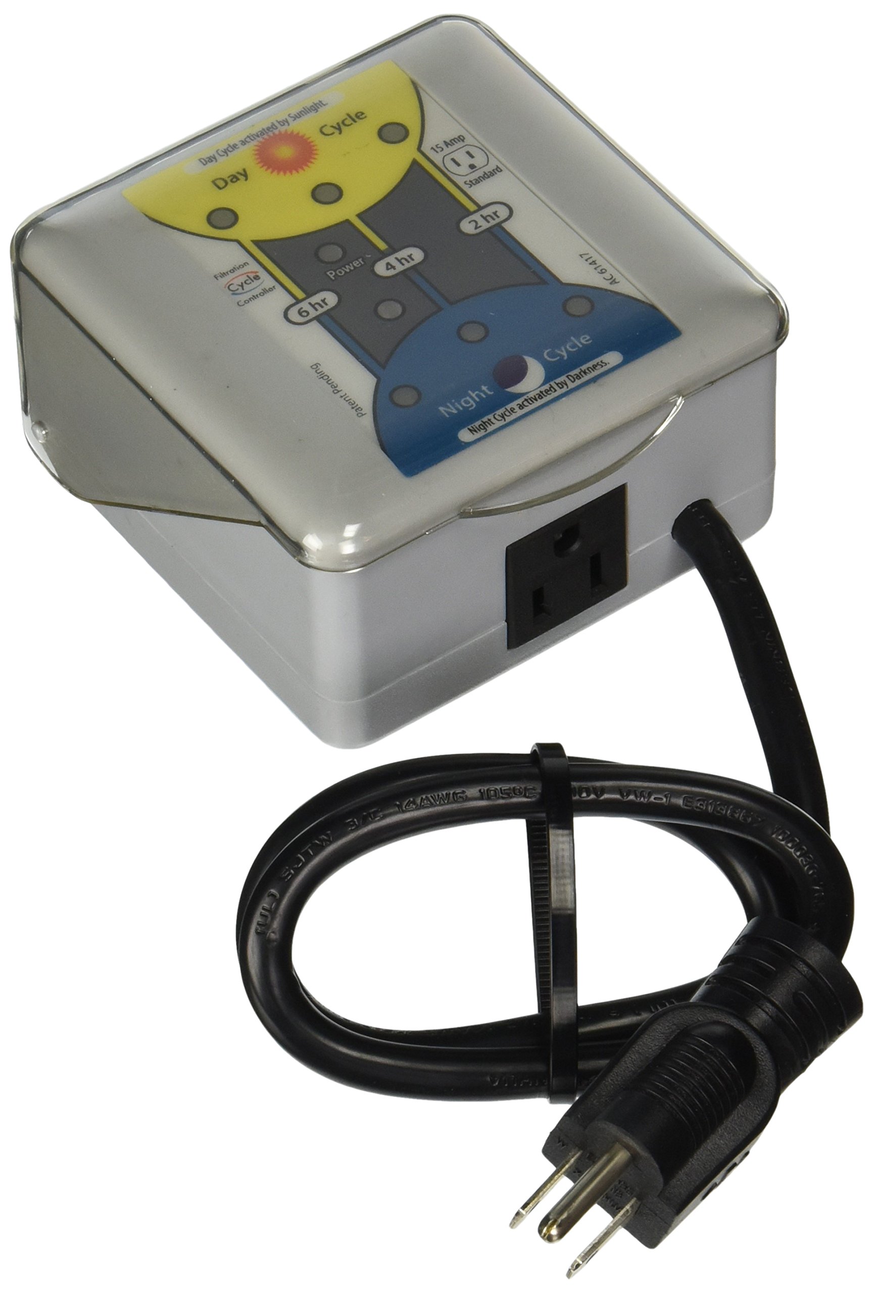 Blue Wave NA3560 Solar Powered Programmable Pool Filter Timer - Automatic Water Filtration for Inground & Above Ground Pools