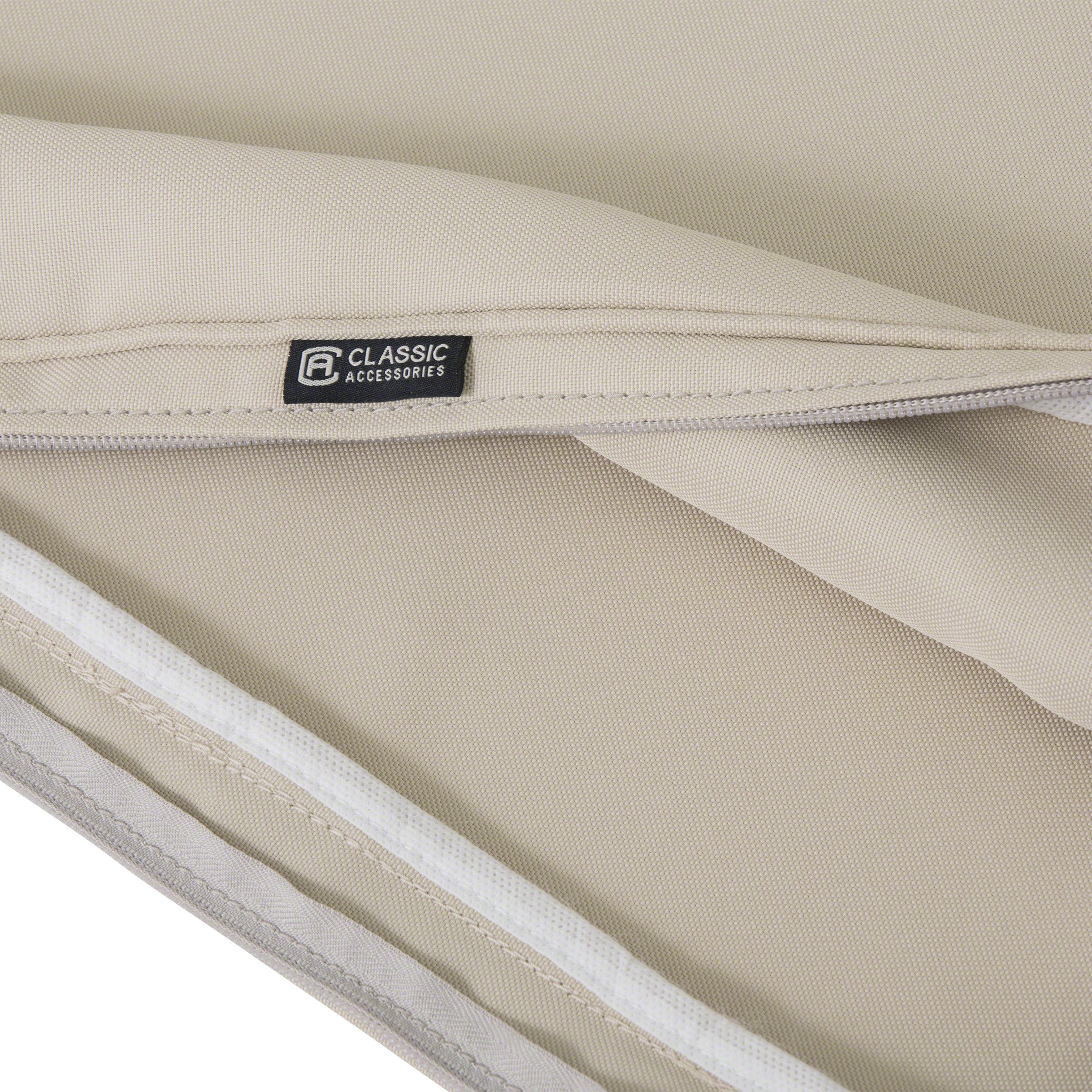 Classic Accessories 60-001-010301-RT Antique Beige Outdoor Furniture Cover, 21 x 20 x 4 Inch, Waterproof Protection for Patio Chairs, Tables, and Grills