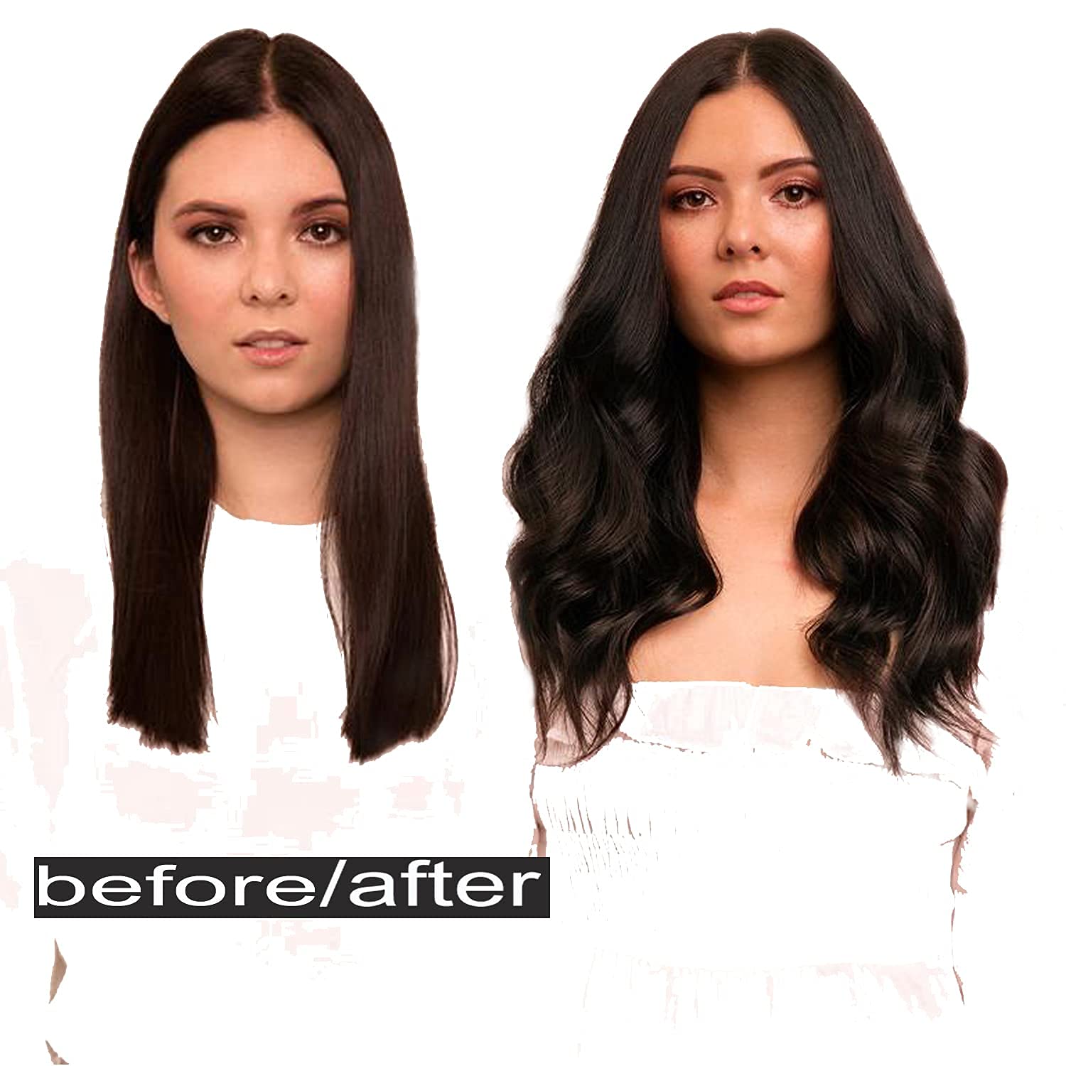 20 Inch Real Human Hair Extensions - Chocolate Brown to Caramel Blonde Straight Clip-in Hair Extensions with Invisible Wire & Transparent Fish Line for Seamless Blending | Perfect for Daily Wear, Parties, Weddings & Special Occasions